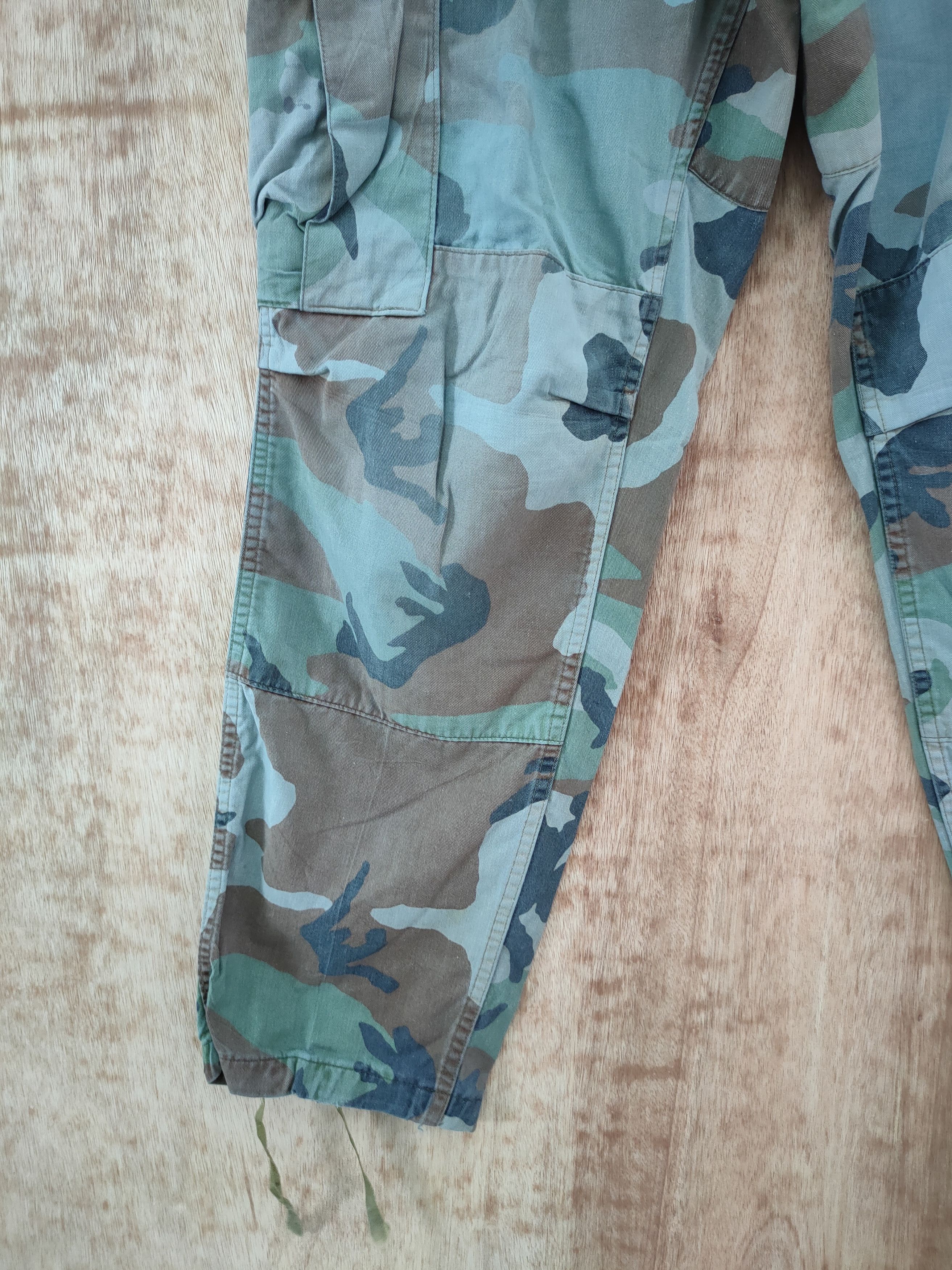 Vintage DL Military green camo vintage cargo pants #798 Size US 31 - 2 Thumbnail