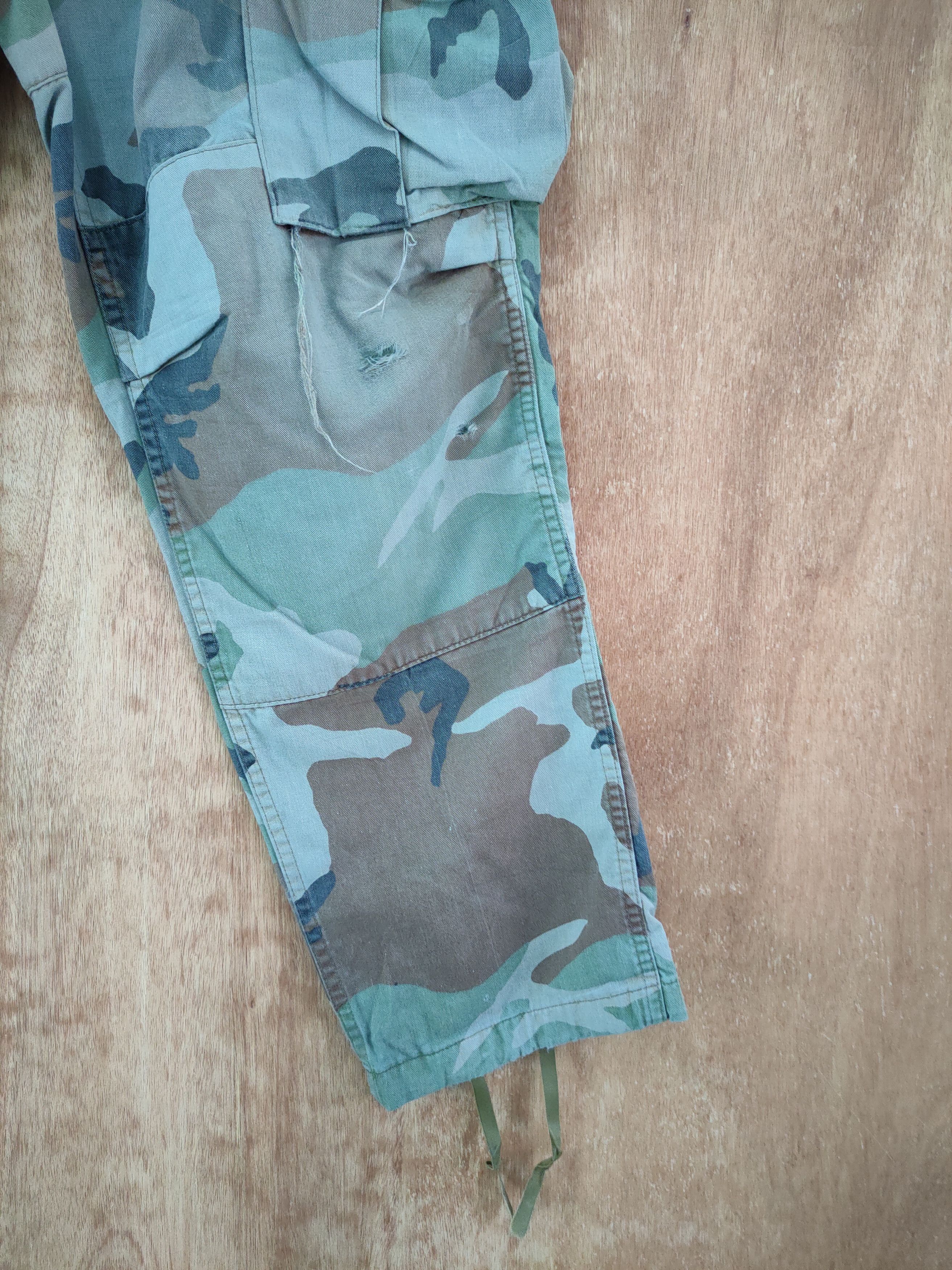 Vintage DL Military green camo vintage cargo pants #798 Size US 31 - 3 Thumbnail