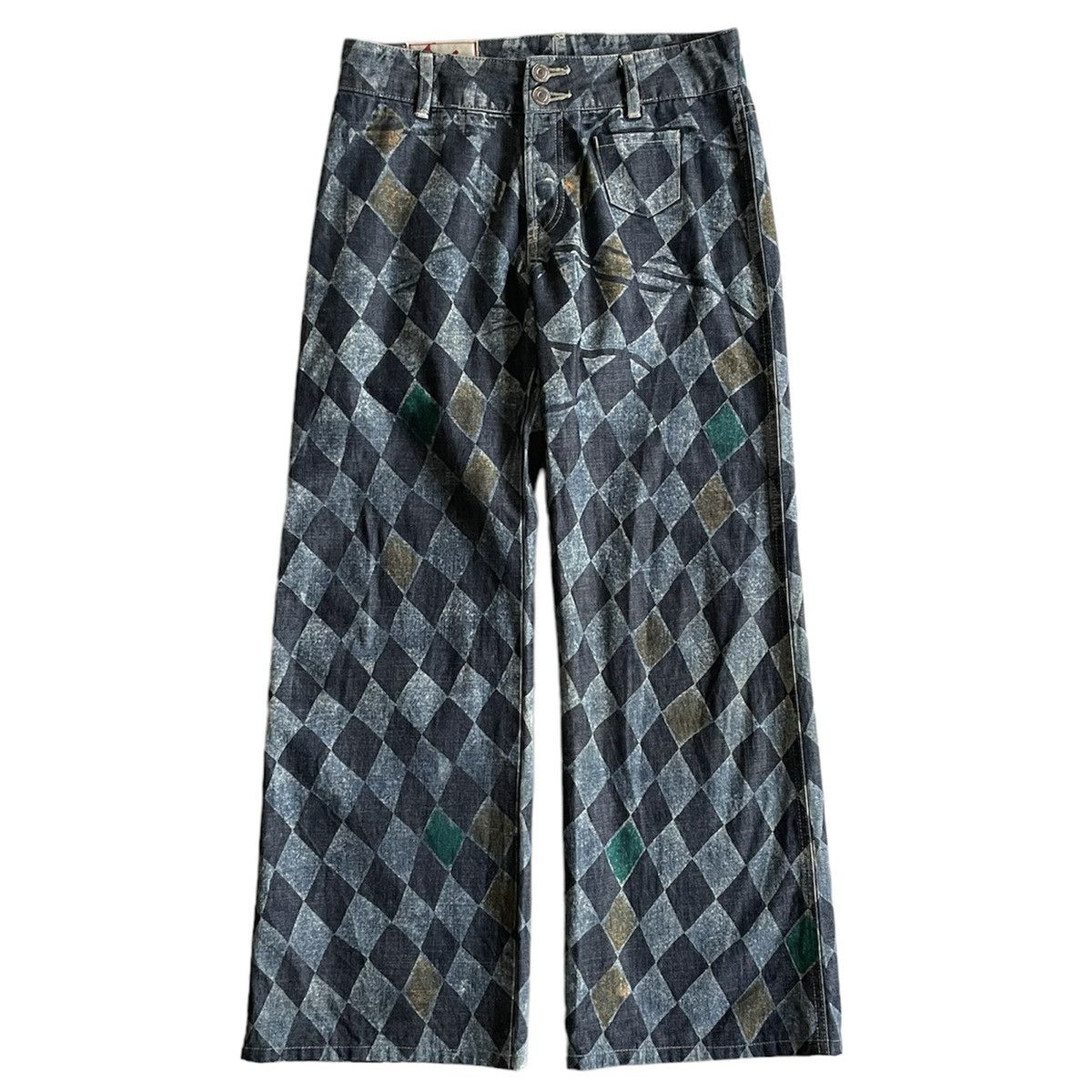 image of Beauty Beast x If Six Was Nine Byemrt Paris France Monogram Printed in Blue, Men's (Size 29)
