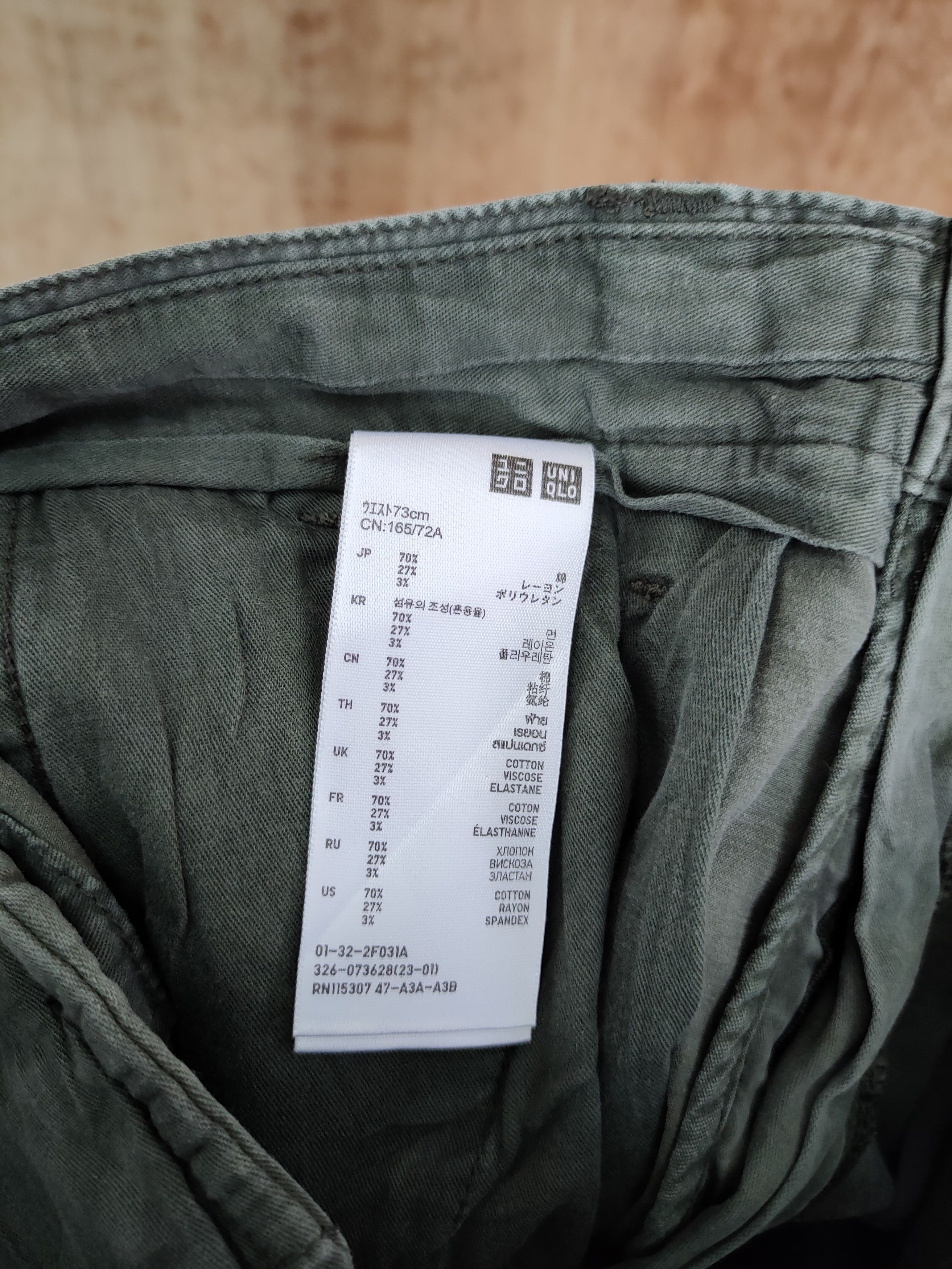Japanese Brand Uniqlo Faded green multipocket tactical cargo pants #453 Size US 29 - 8 Thumbnail