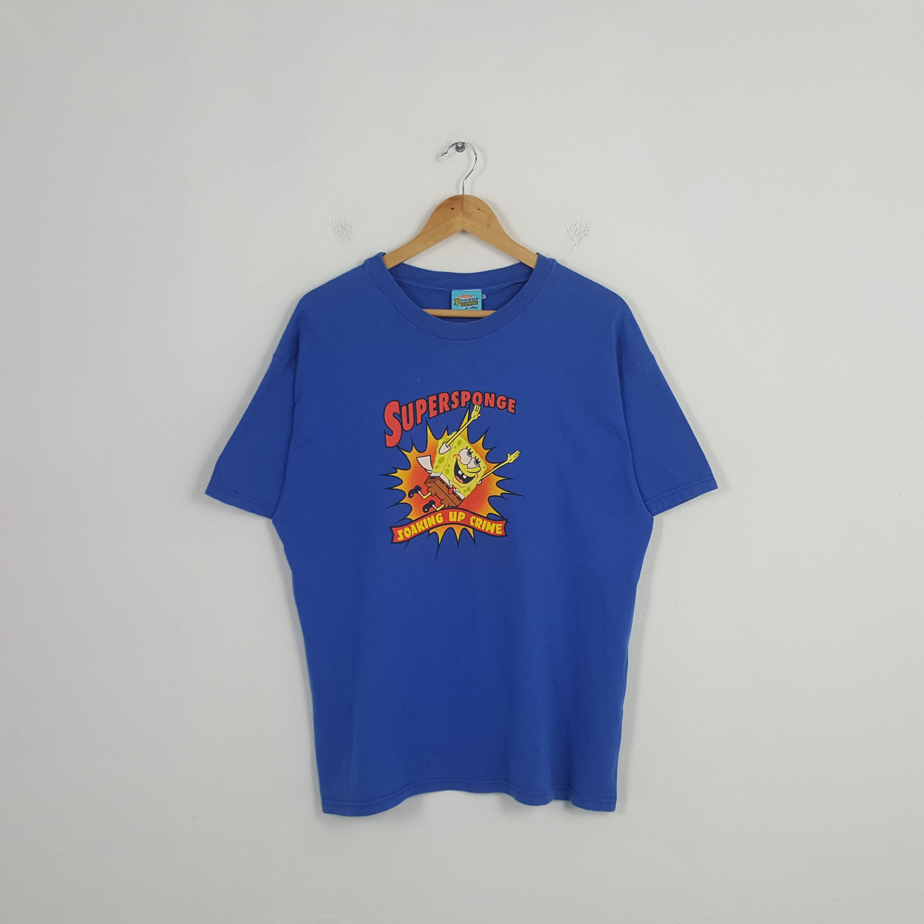 Cartoon Network Vintage SuperSponge Nickelodeon SpongeBob Parody Tshirt Size US L / EU 52-54 / 3 - 1 Thumbnail