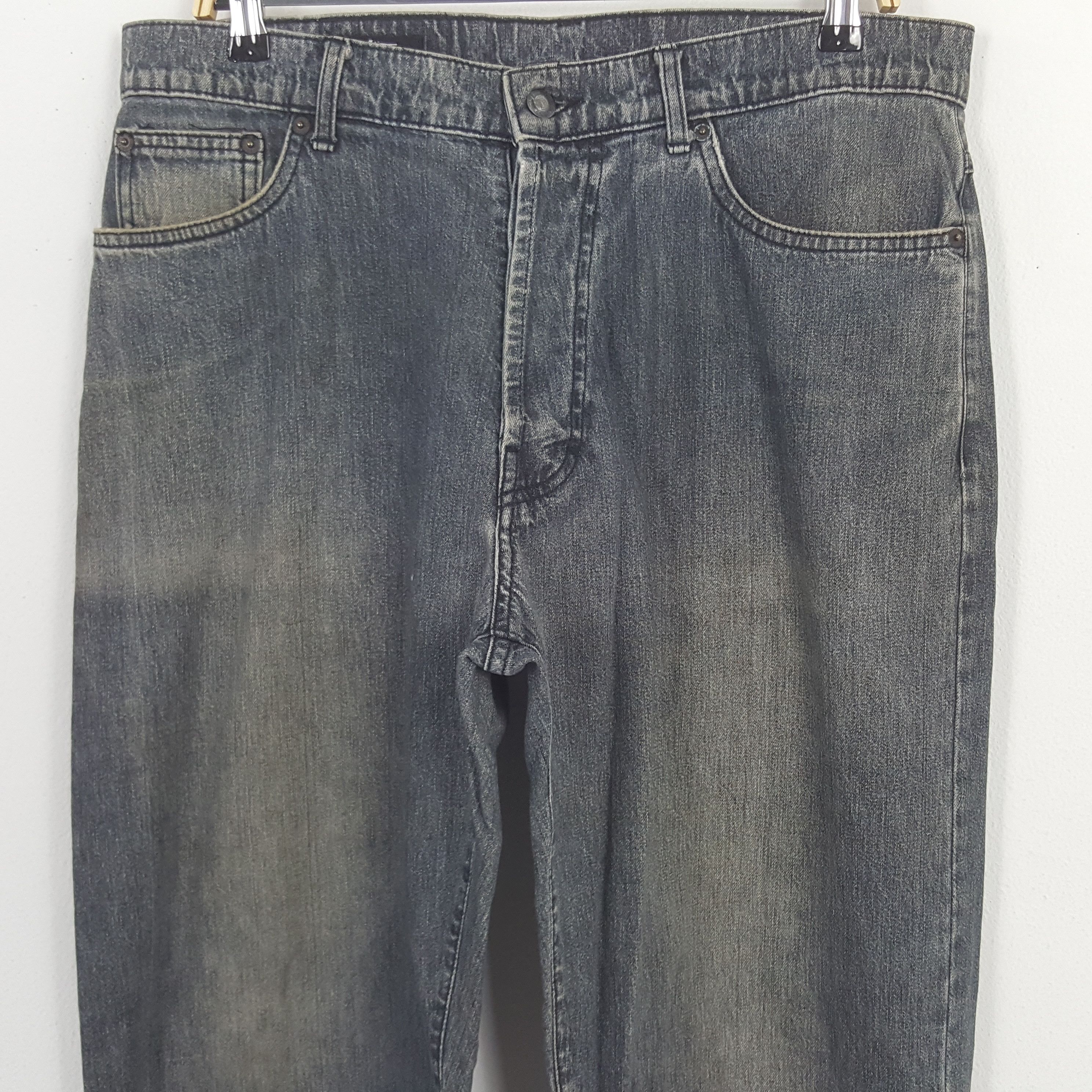 Stussy Vintage Stussy Streetwear Custom Logo Style Denim Jeans Size US 35 - 4 Thumbnail