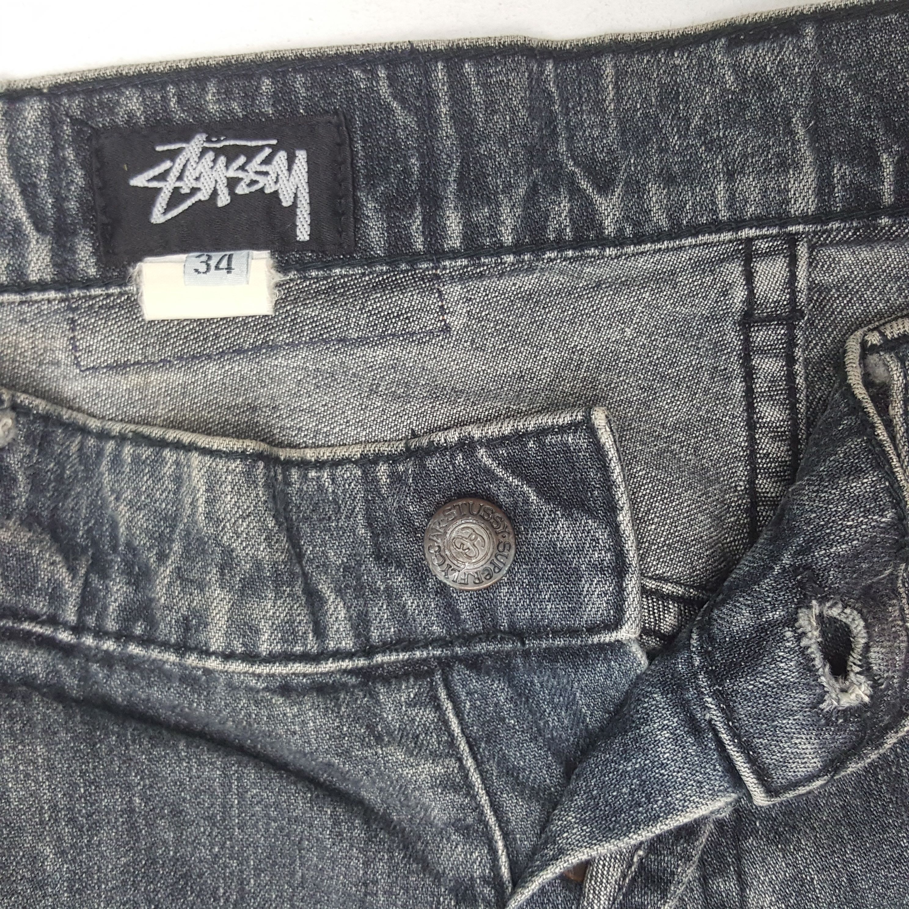 Stussy Vintage Stussy Streetwear Custom Logo Style Denim Jeans Size US 35 - 12 Thumbnail