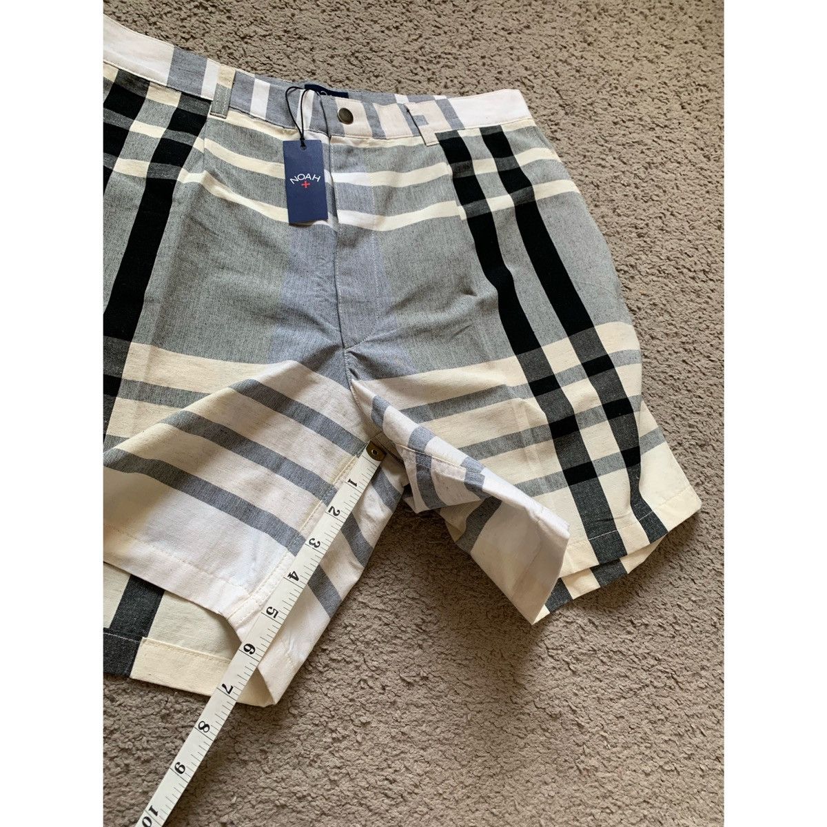 Noah NOAH PLEATED PLAID WIDE LEGS SHORTS Size US 31 - 20 Thumbnail