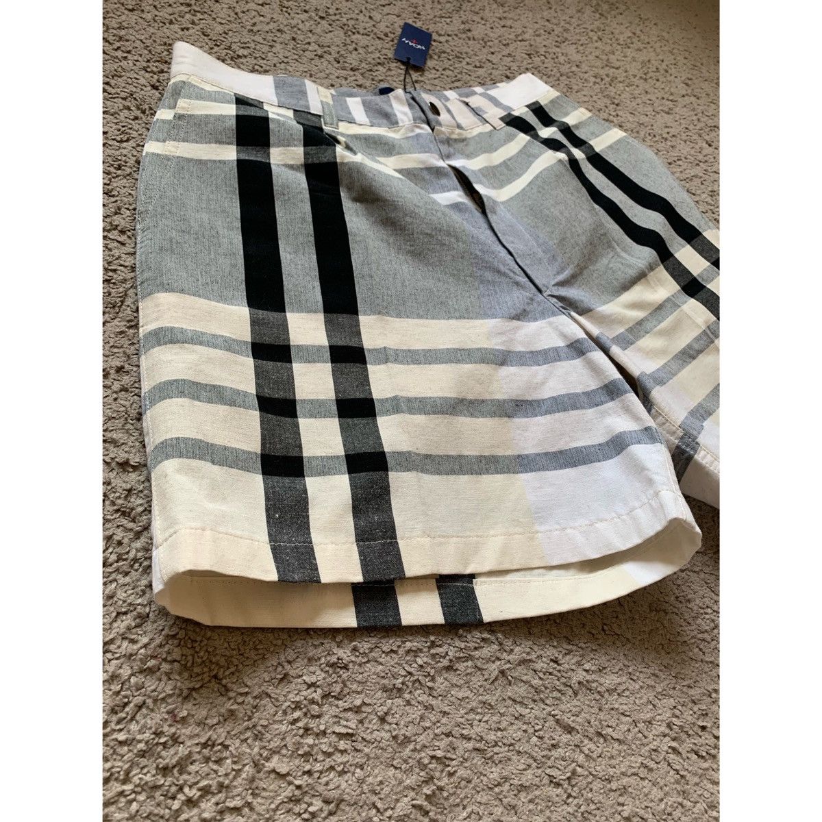 Noah NOAH PLEATED PLAID WIDE LEGS SHORTS Size US 31 - 3 Thumbnail