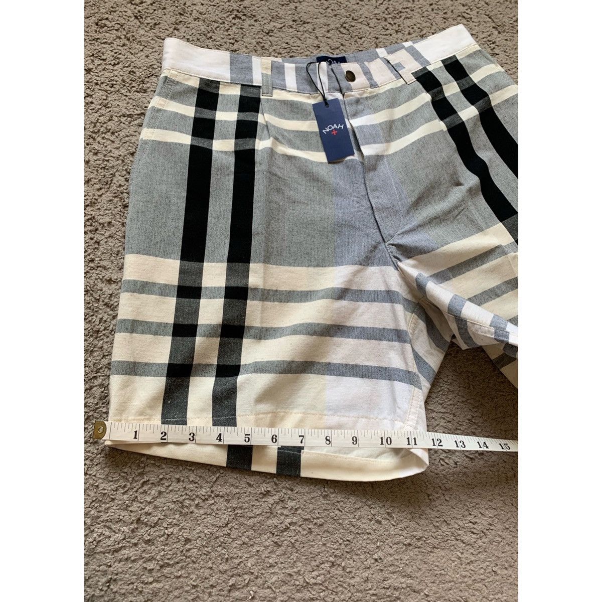Noah NOAH PLEATED PLAID WIDE LEGS SHORTS Size US 31 - 21 Thumbnail