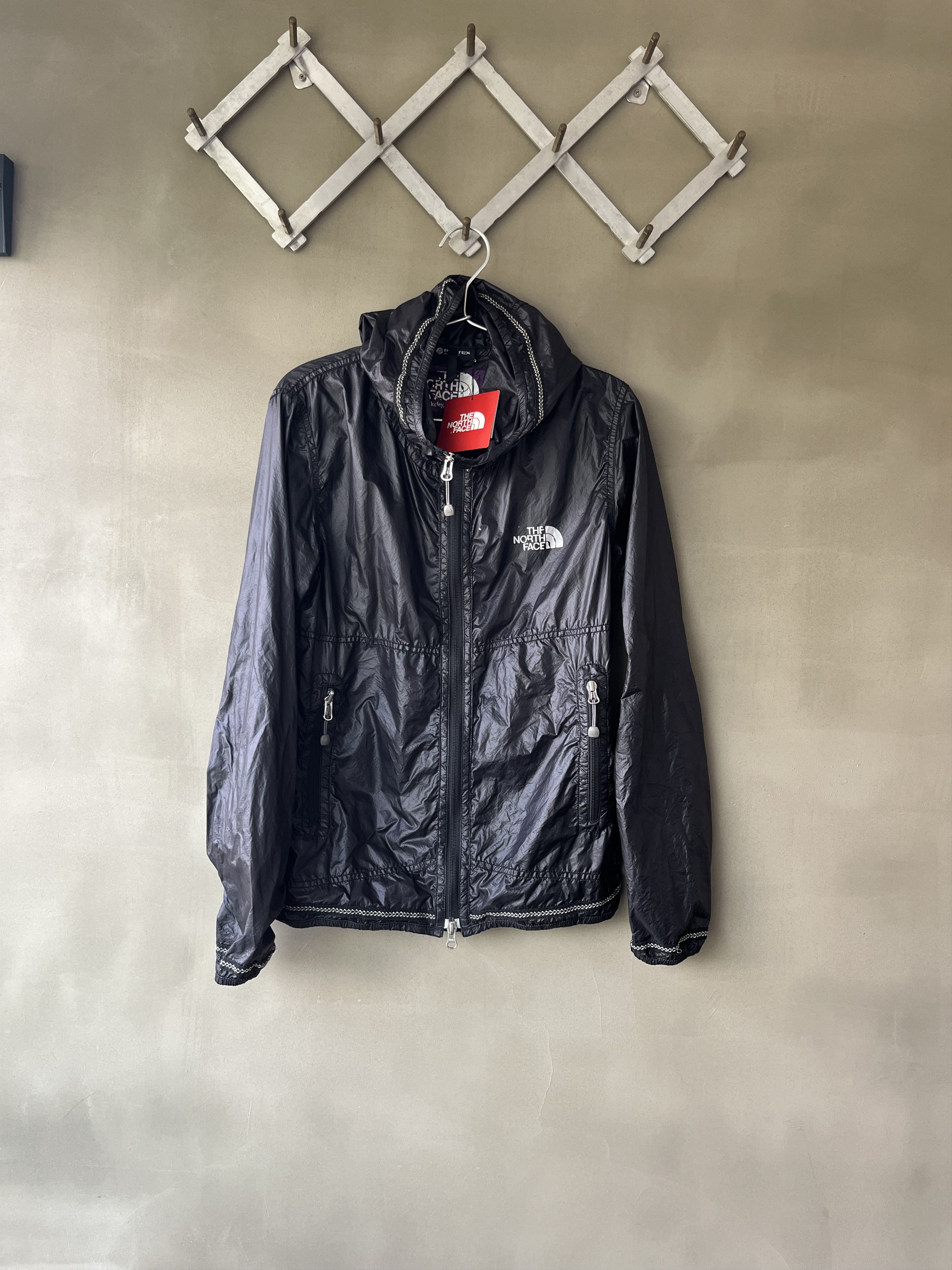 image of Nanamica x The North Face Japan Windbreaker Hoodie Jacket in Black, Men's (Size Small)