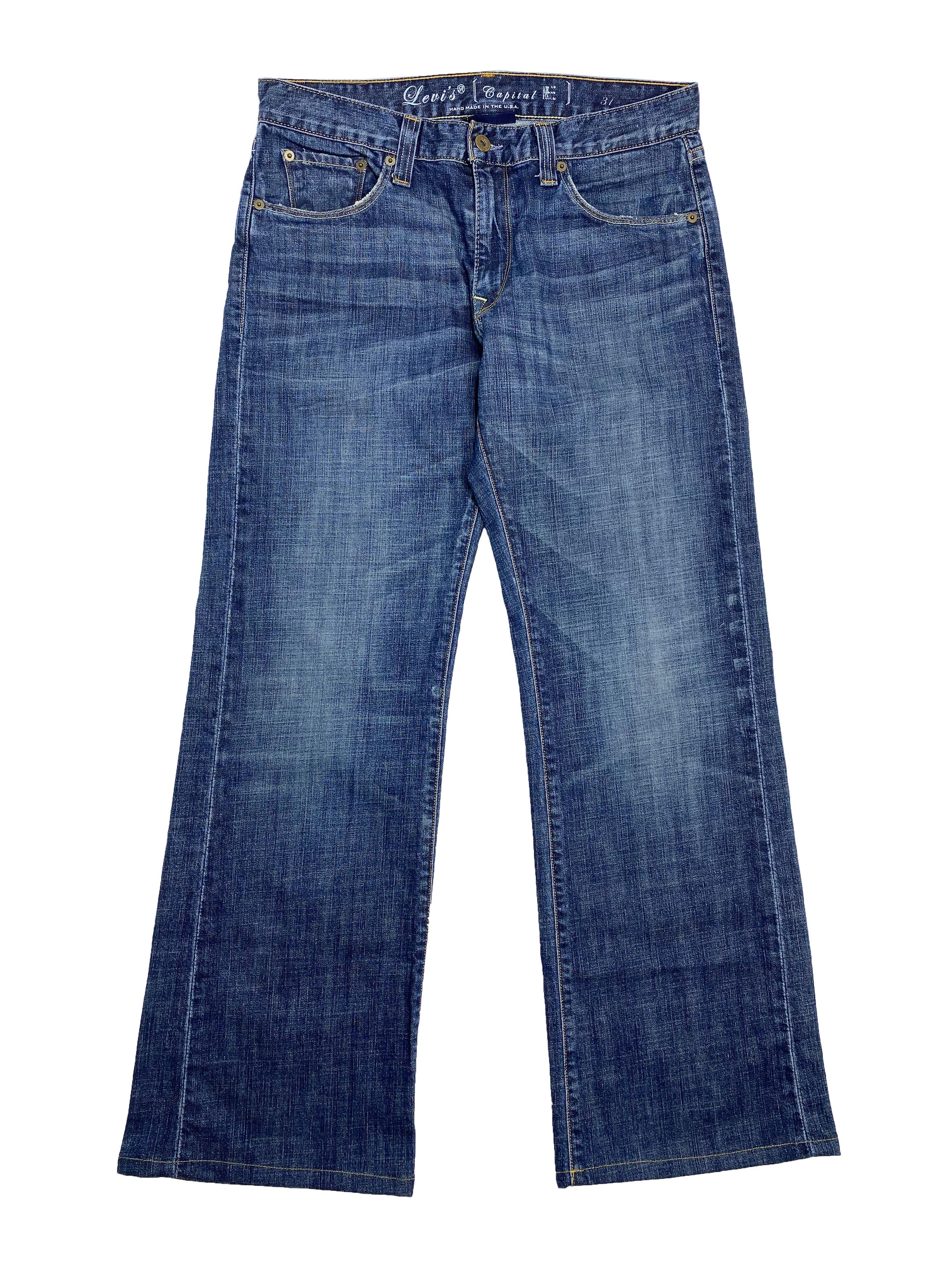 Handmade × Levi's Vintage Clothing Levi's Capital E Vintage Loose Fit Flared Jeans Size US 31 - 1 Thumbnail