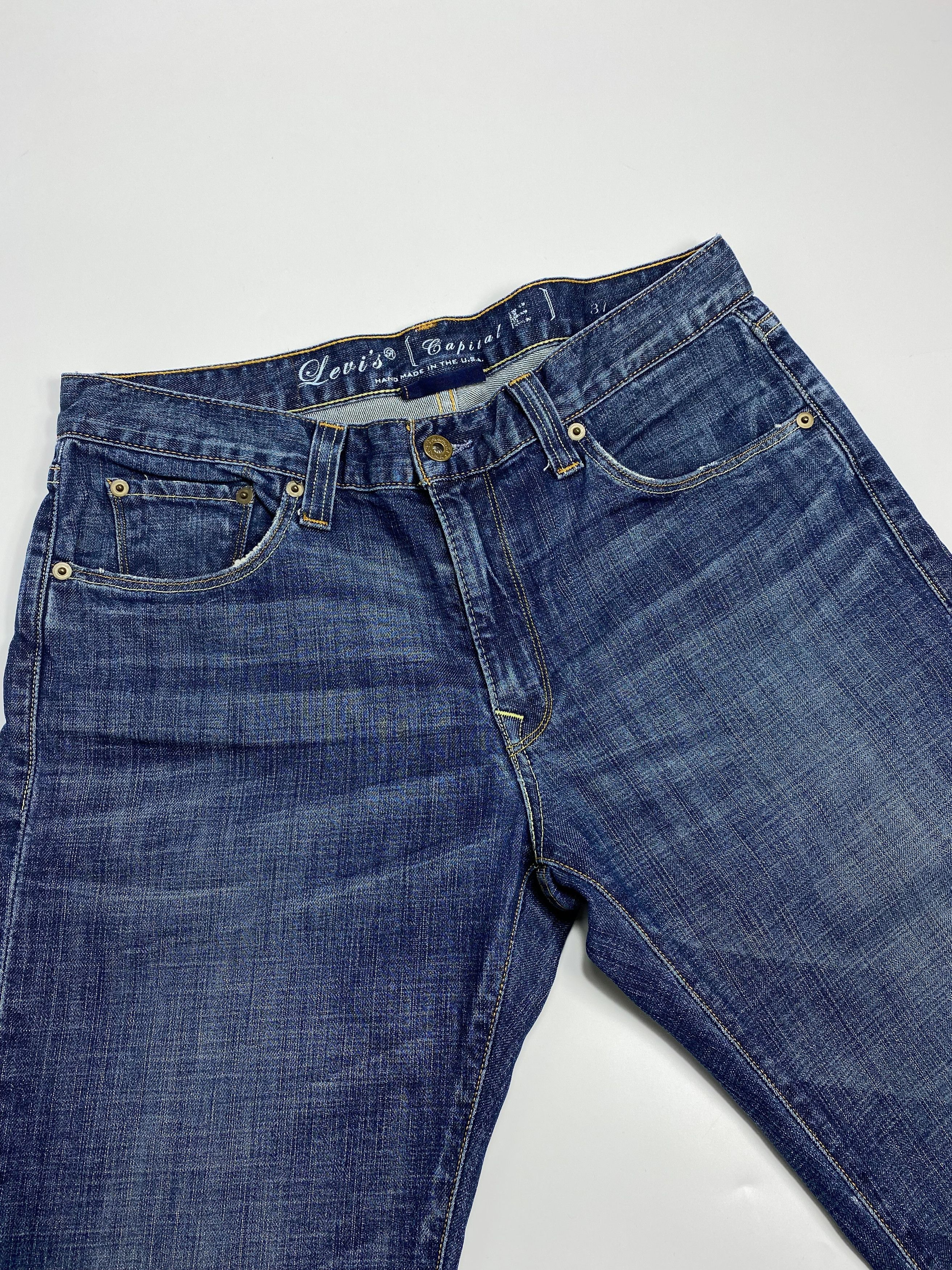 Handmade × Levi's Vintage Clothing Levi's Capital E Vintage Loose Fit Flared Jeans Size US 31 - 2 Thumbnail