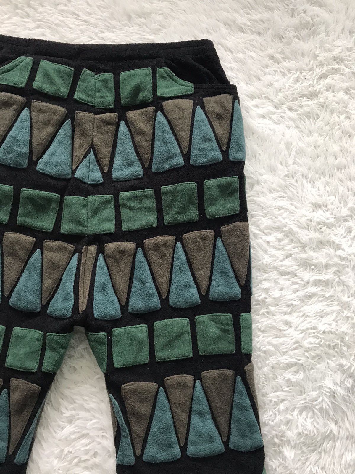 Japanese Brand 💥Steals💥Rare Block Art Design MESH Pant Size US 32 / EU 48 - 11 Thumbnail