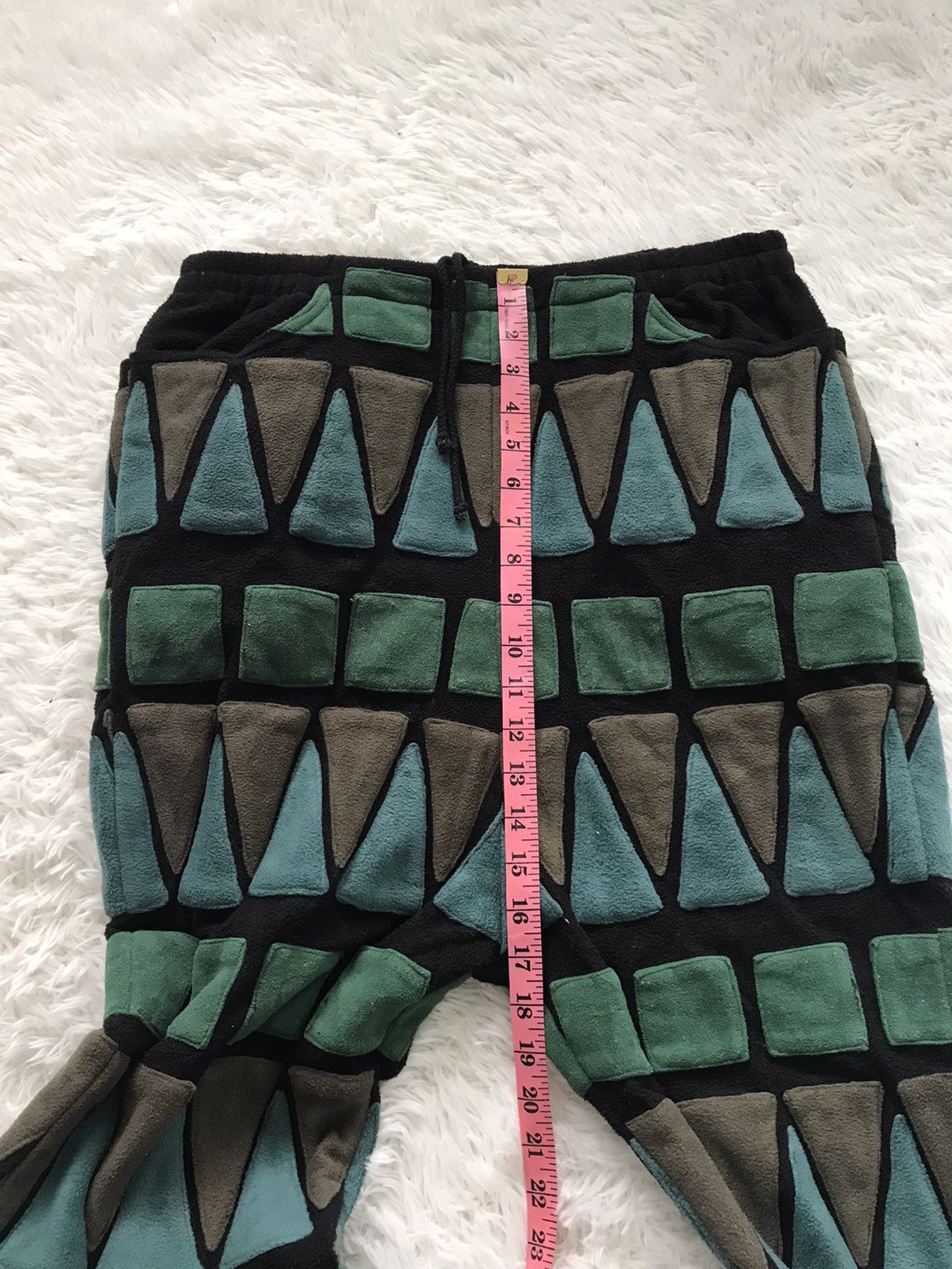 Japanese Brand 💥Steals💥Rare Block Art Design MESH Pant Size US 32 / EU 48 - 20 Thumbnail