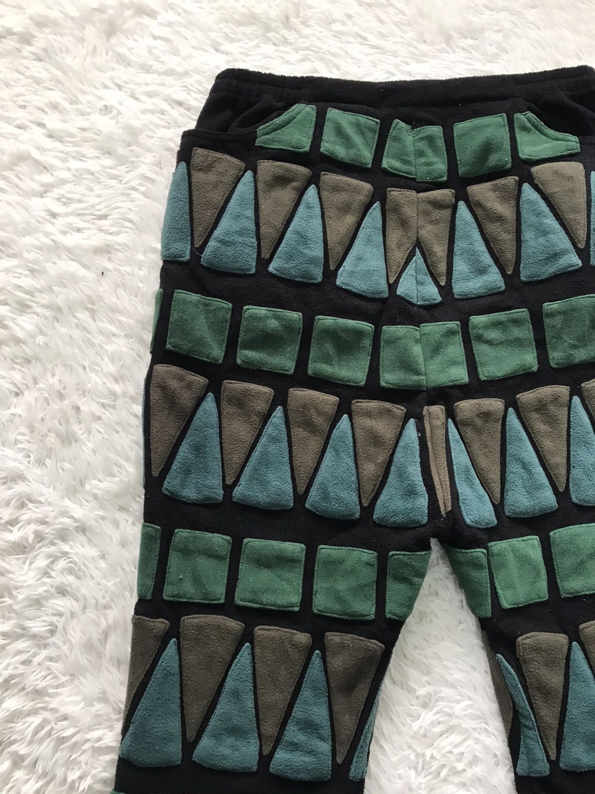 Japanese Brand 💥Steals💥Rare Block Art Design MESH Pant Size US 32 / EU 48 - 12 Thumbnail