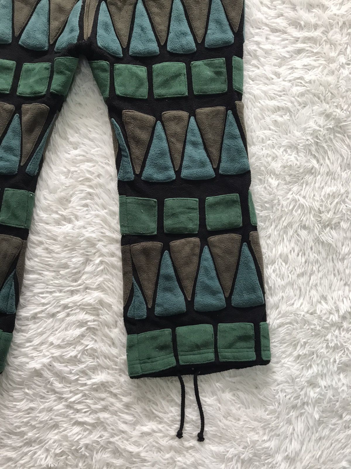 Japanese Brand 💥Steals💥Rare Block Art Design MESH Pant Size US 32 / EU 48 - 10 Thumbnail