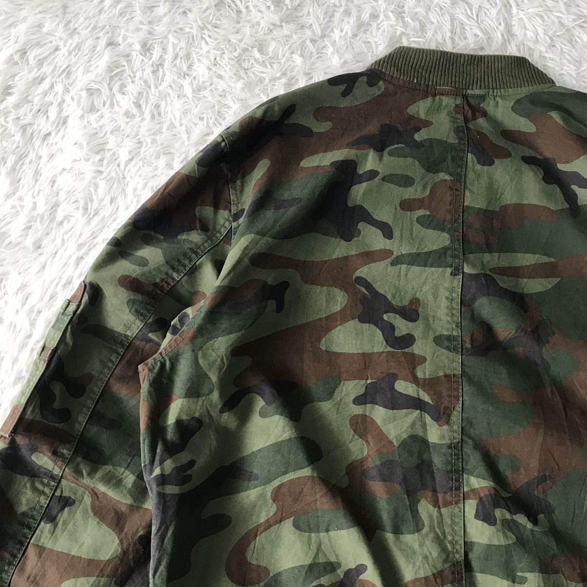 Gap Vtg Camo Printed Gap Bomber Jacket Zip Ideal Size US L / EU 52-54 / 3 - 12 Thumbnail