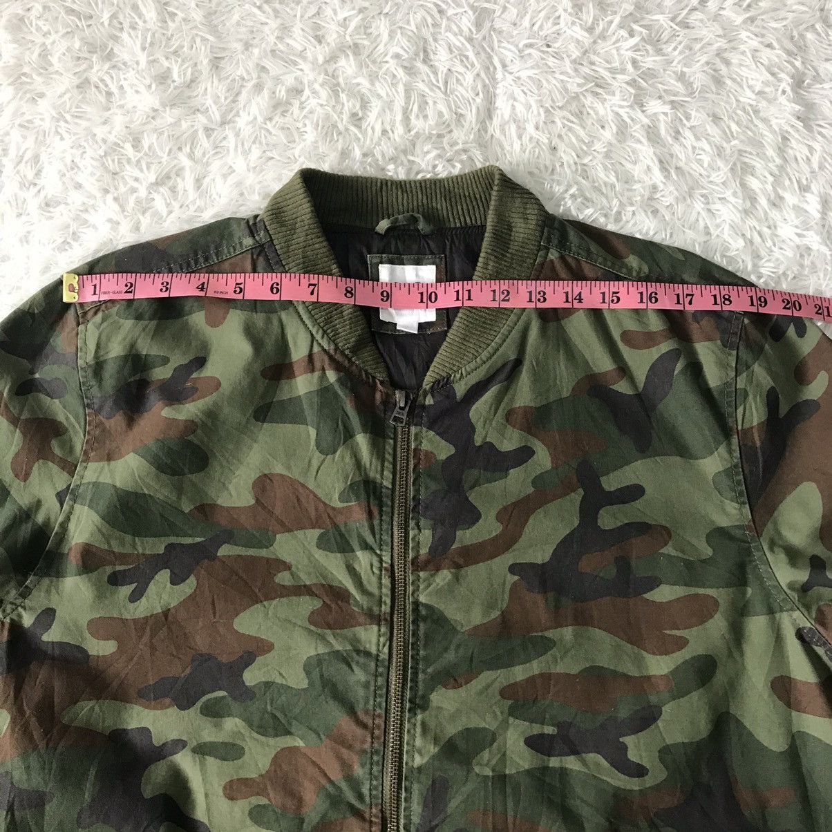 Gap Vtg Camo Printed Gap Bomber Jacket Zip Ideal Size US L / EU 52-54 / 3 - 16 Thumbnail