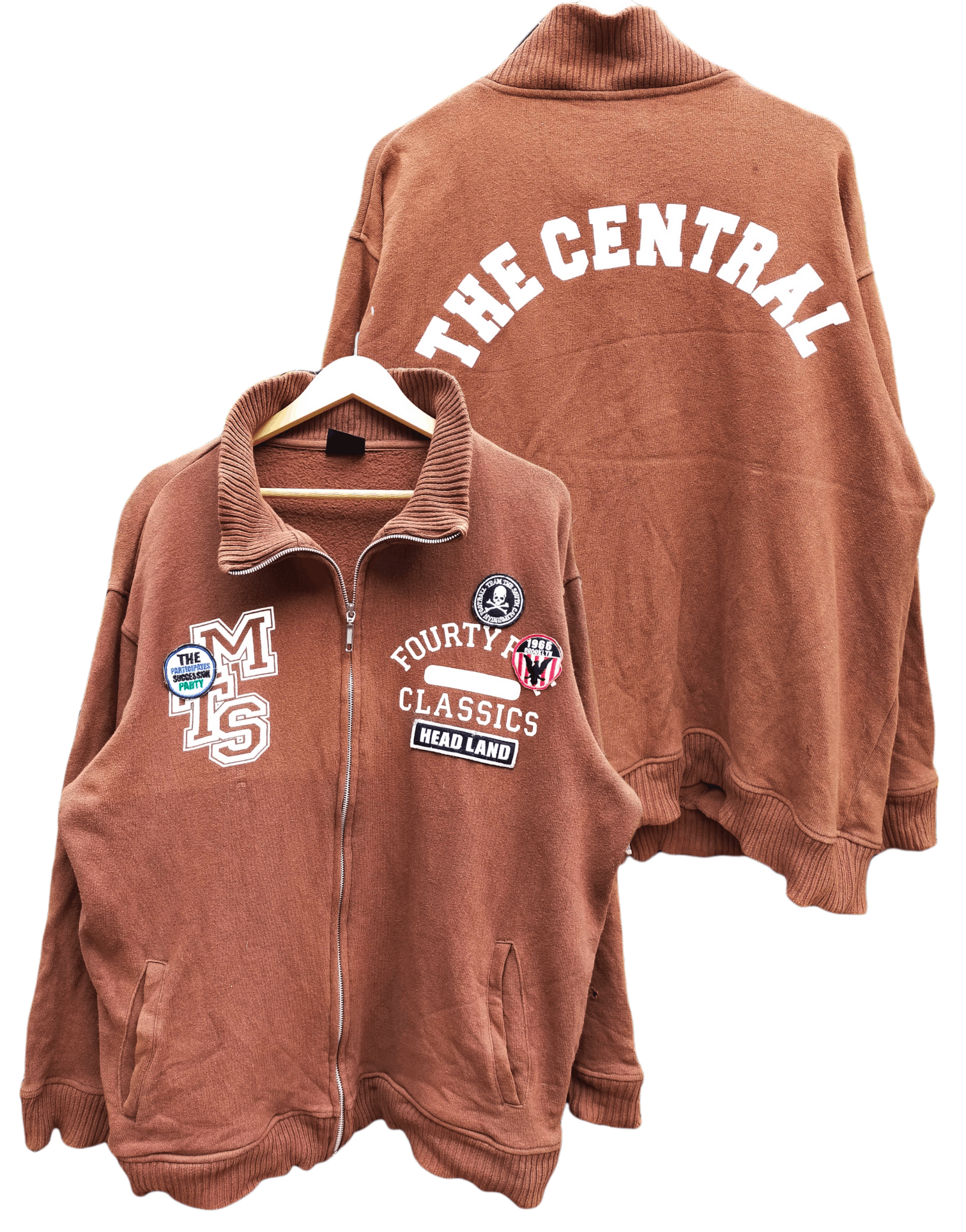 Japanese Brand Branchout The Central Football Patches Hoodie Size US L / EU 52-54 / 3 - 1 Thumbnail