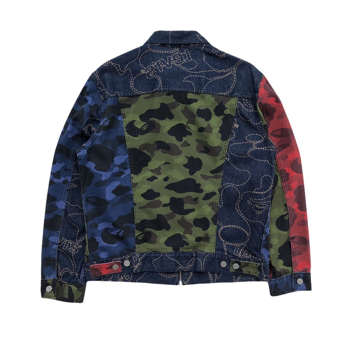 Bape × Levi's BAPE x LEVI'S MULTI COLOR TRUCKER JACKET Size US M / EU 48-50 / 2 - 11 Thumbnail