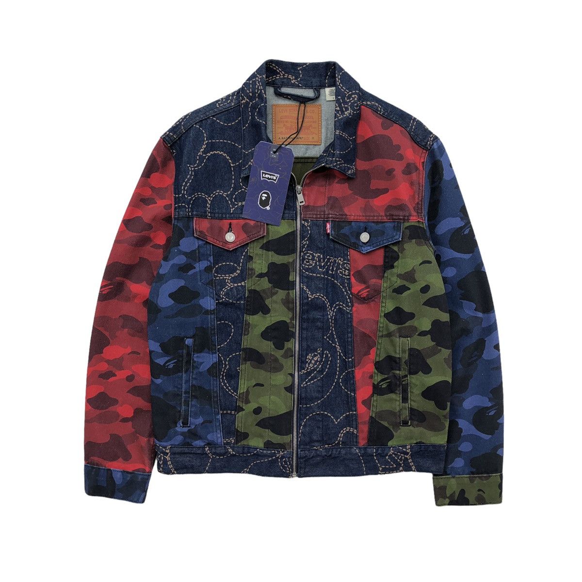 Bape × Levi's BAPE x LEVI'S MULTI COLOR TRUCKER JACKET Size US M / EU 48-50 / 2 - 6 Thumbnail