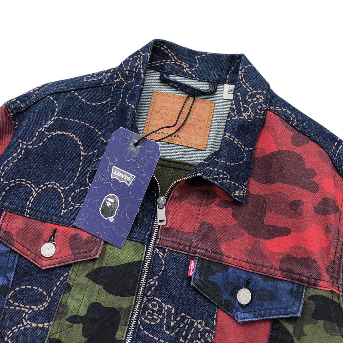 Bape × Levi's BAPE x LEVI'S MULTI COLOR TRUCKER JACKET Size US M / EU 48-50 / 2 - 5 Thumbnail