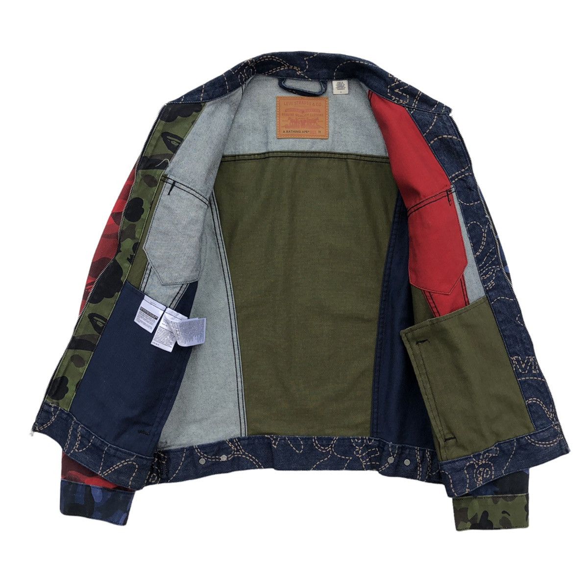 Bape × Levi's BAPE x LEVI'S MULTI COLOR TRUCKER JACKET Size US M / EU 48-50 / 2 - 3 Thumbnail