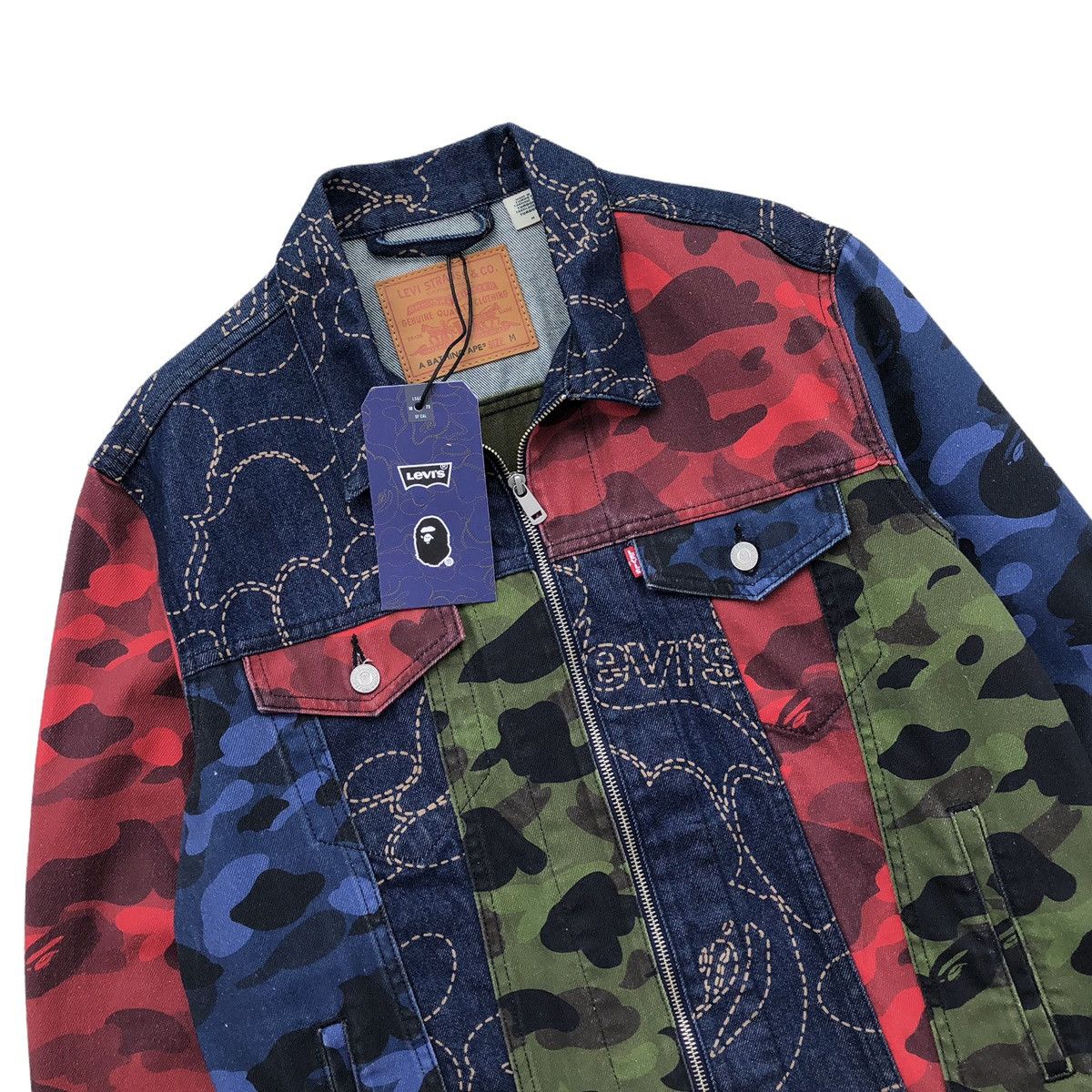 Bape × Levi's BAPE x LEVI'S MULTI COLOR TRUCKER JACKET Size US M / EU 48-50 / 2 - 4 Thumbnail