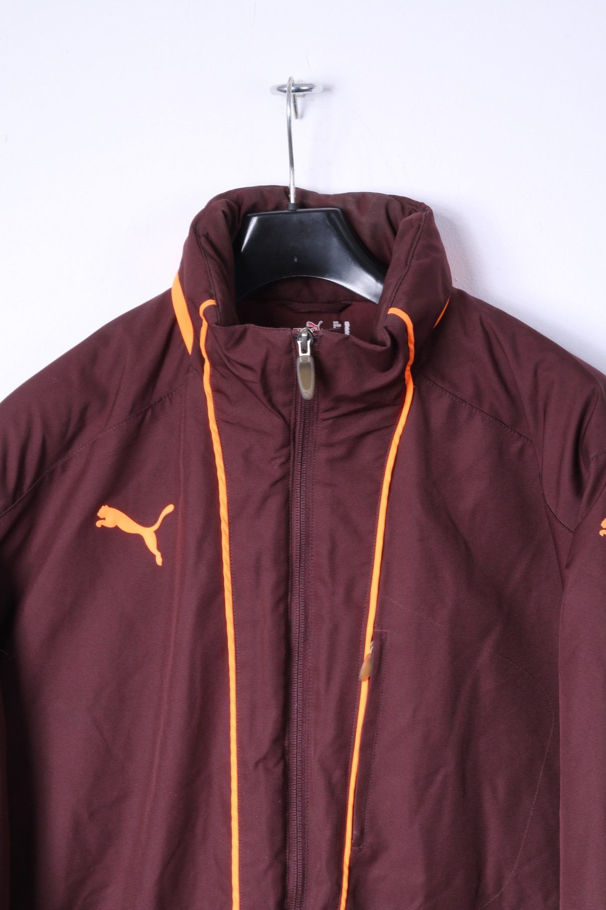 Puma PUMA Men XL Jacket Maroon Full Zipper Padded Top 0524 Size US XL / EU 56 / 4 - 3 Thumbnail