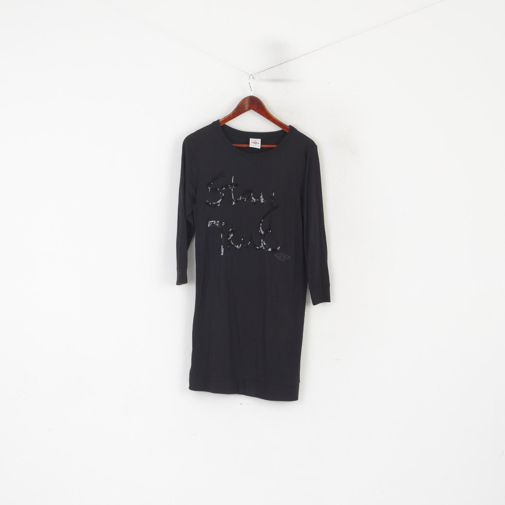 Umbro Umbro Women M Long Shirt Black Viscose Stay True 0530 Size M / US 6-8 / IT 42-44 - 1 Thumbnail