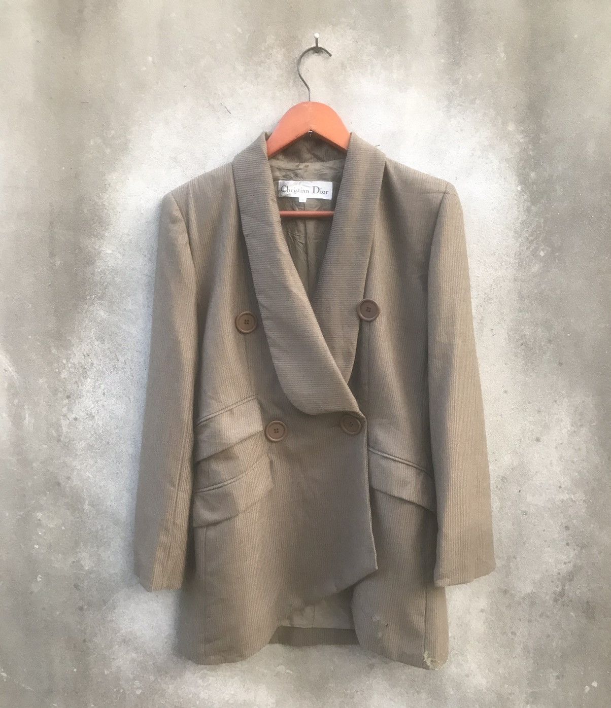 Christian Dior Monsieur Archival Christian Dior Asymmetrical Shawl Wool Blazer Size M / US 6-8 / IT 42-44 - 1 Thumbnail