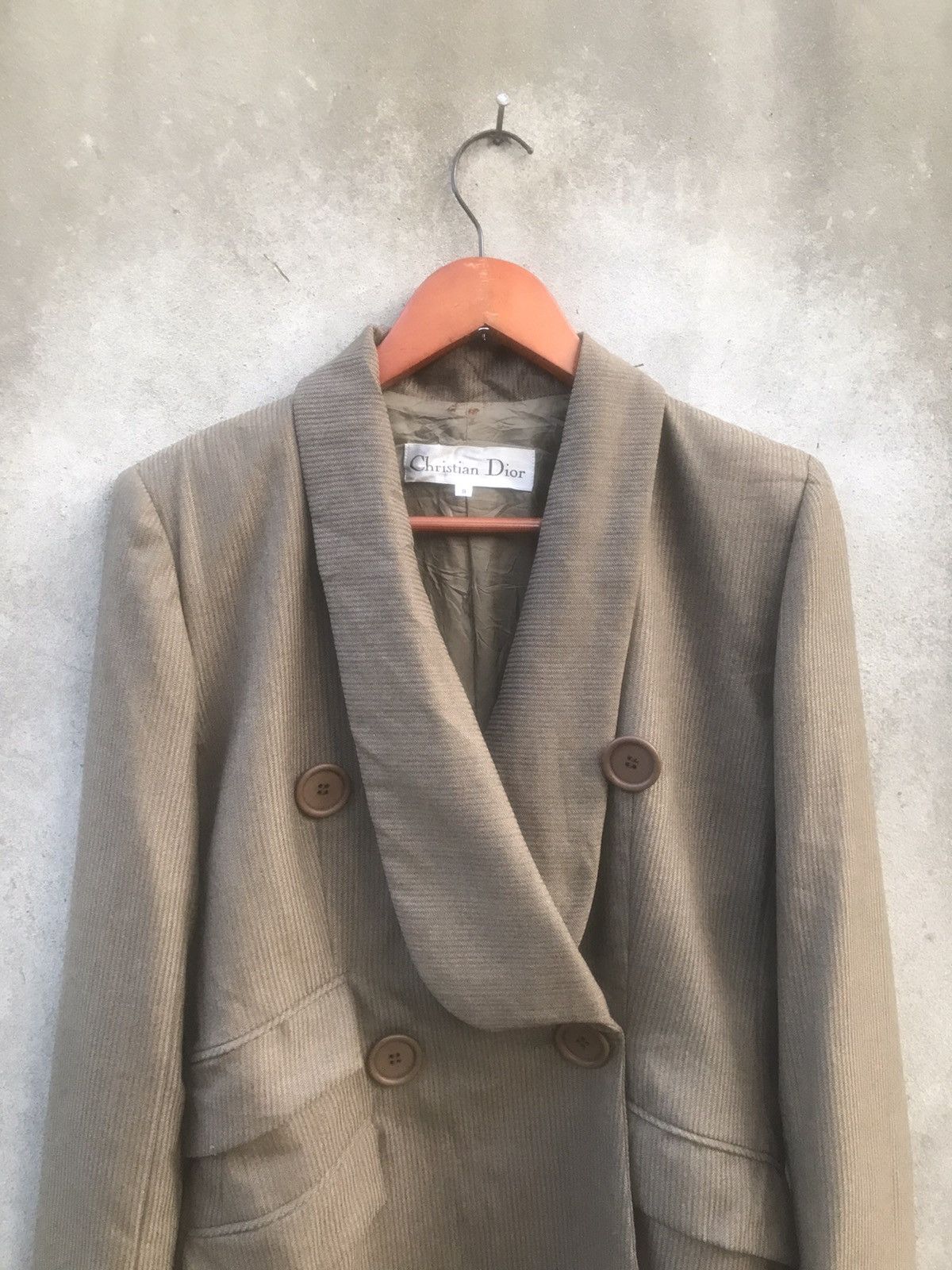 Christian Dior Monsieur Archival Christian Dior Asymmetrical Shawl Wool Blazer Size M / US 6-8 / IT 42-44 - 4 Thumbnail