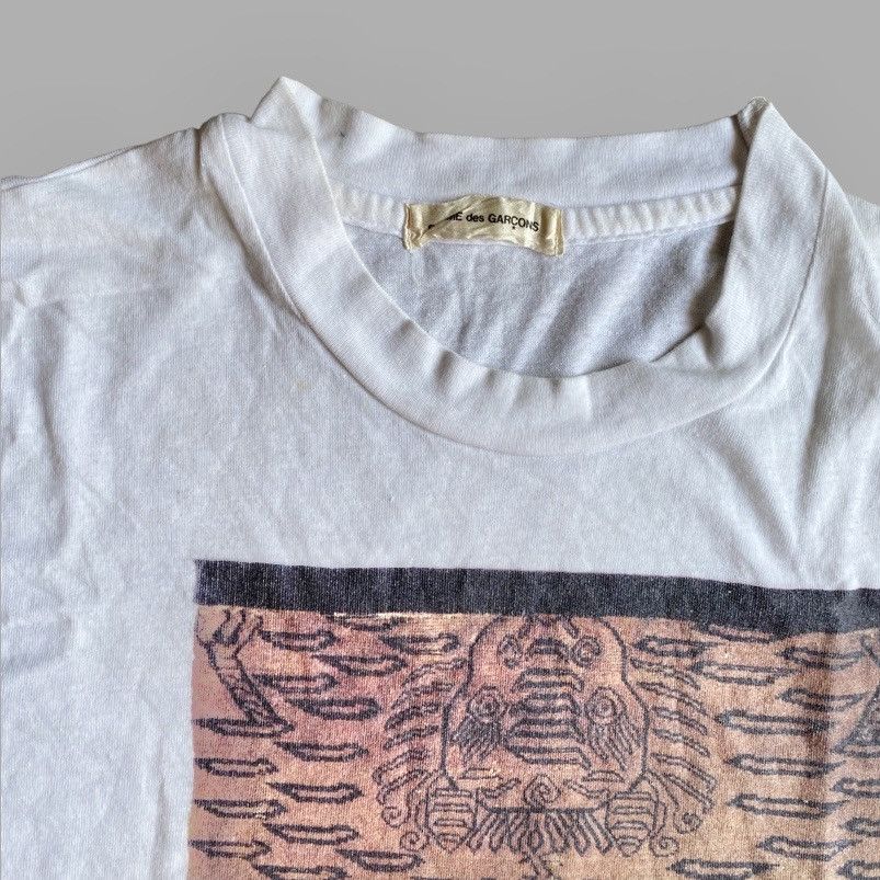 Comme des Garcons Vintage 1991 Tribal Tiger Print T Shirt Size US S / EU 44-46 / 1 - 2 Thumbnail