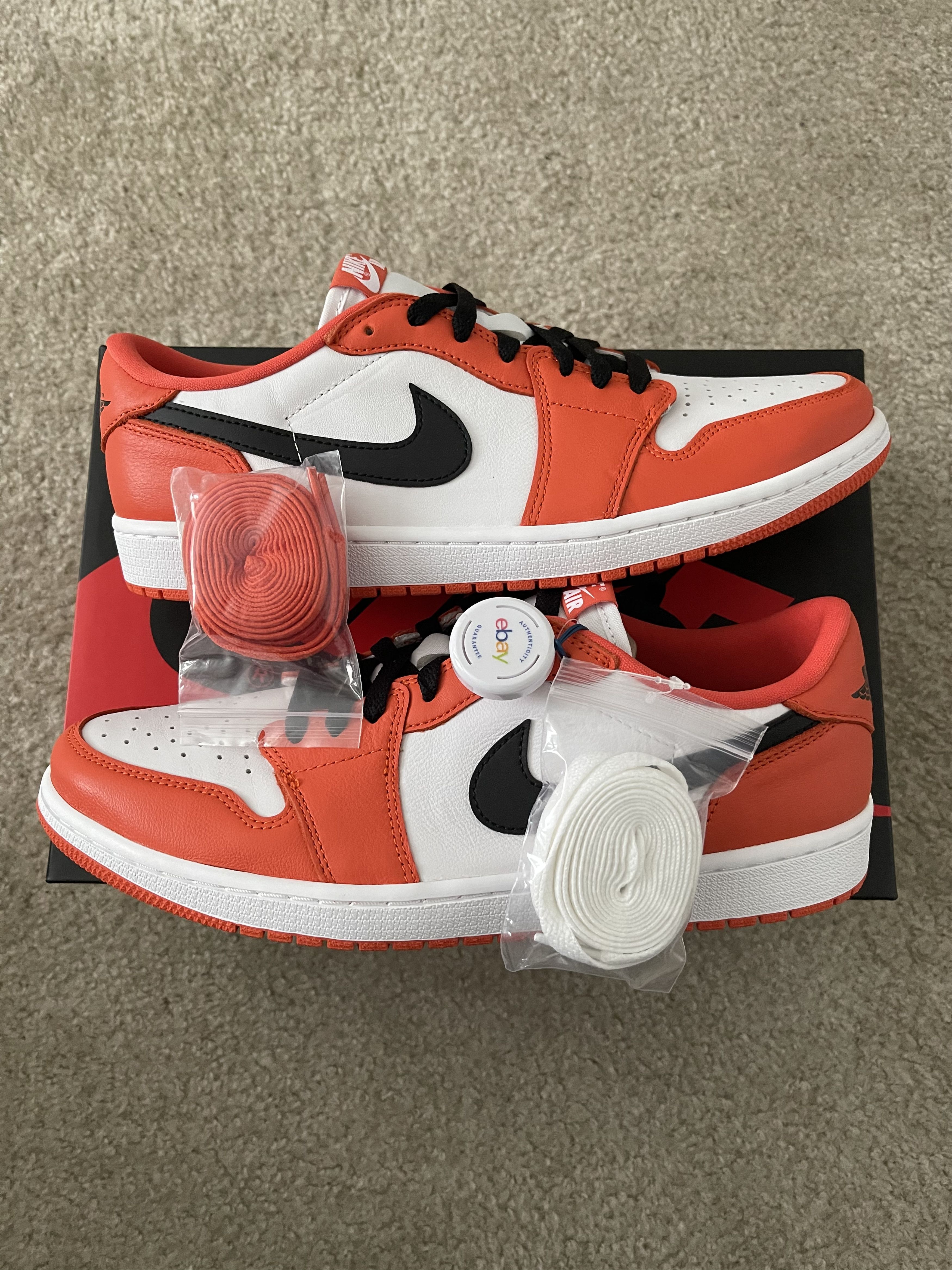 image of Jordan Nike New Nike Air Jordan 1 Low OG Starfish Shoes, Men's (Size 11)
