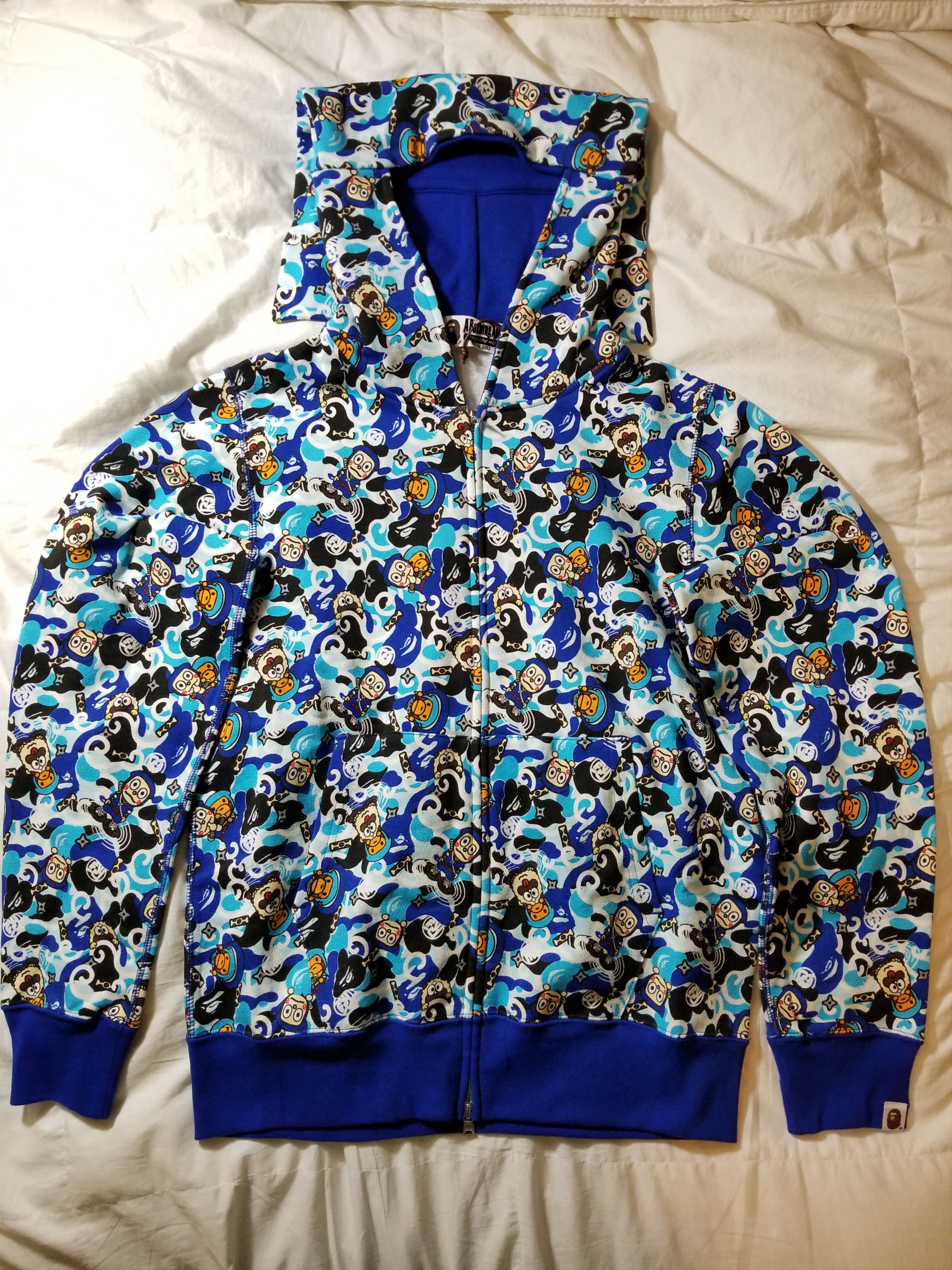 Bape Bape x Hattori Kun Camo Zip Hoodie Grailed