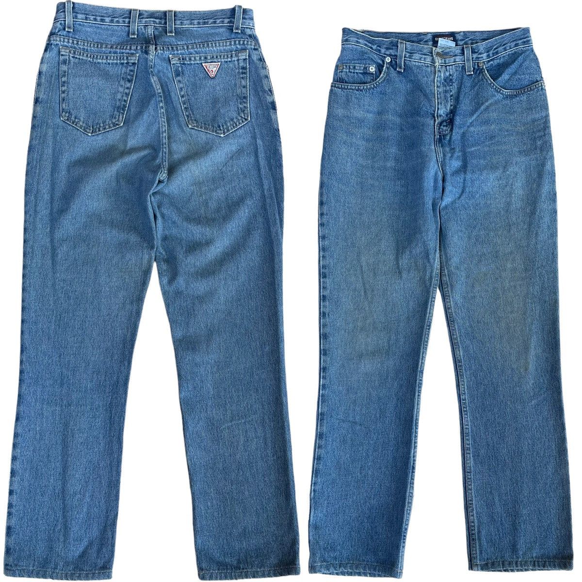 Guess Vintage 90s Guess Light Washed Jeans Faded Blue Denim Sz 30 Size US 30 / EU 46 - 1 Thumbnail