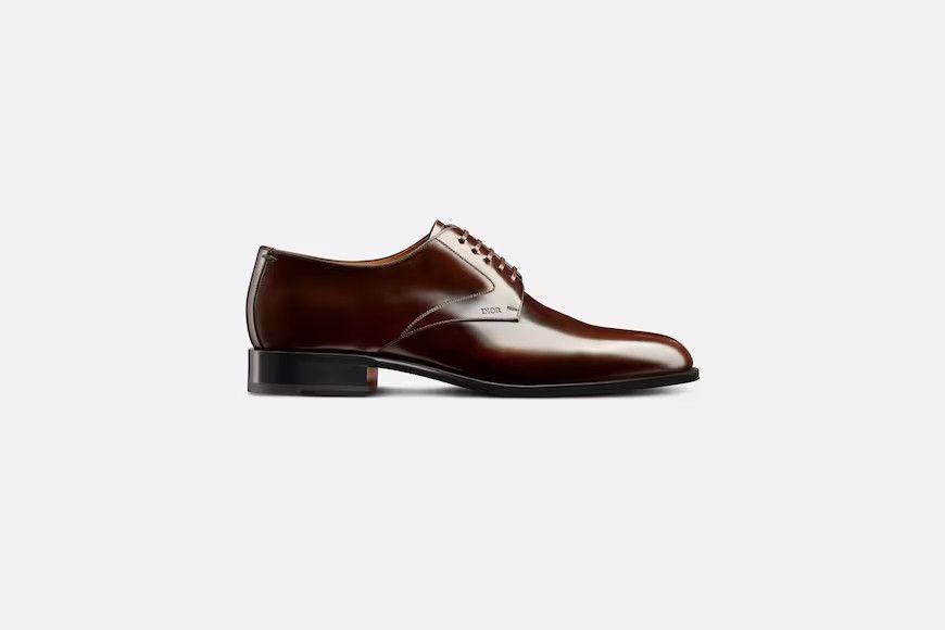 Dior｜OXFORD SHOES (KCP989PGO 900) Dior Embassy Oxford Shoe Black Calfskin with Patina Finish