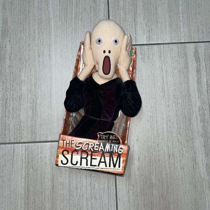 The Screaming Scream Audio Plush Toy Edvard Munch Art Halloween Doll Figure  Soft for sale online