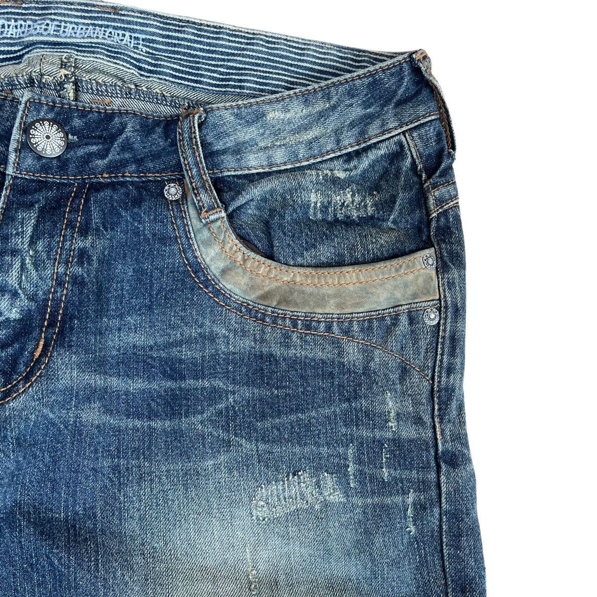 Japanese Brand Standard Of Urban Japanese Distressed Ripped Flare Jeans 34 Size US 34 / EU 50 - 6 Thumbnail