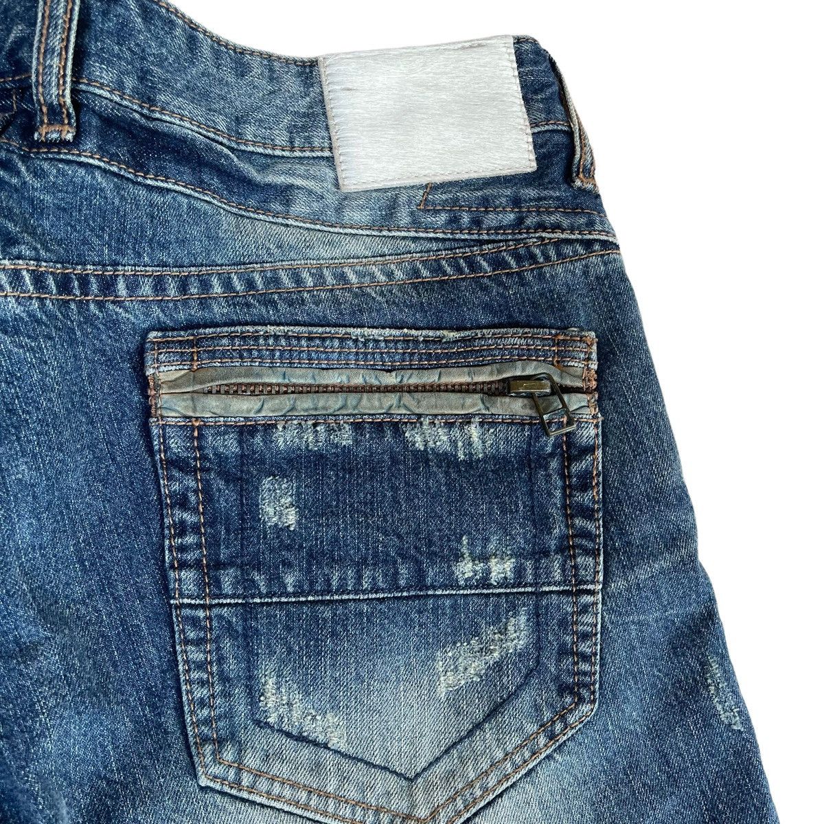 Japanese Brand Standard Of Urban Japanese Distressed Ripped Flare Jeans 34 Size US 34 / EU 50 - 11 Thumbnail