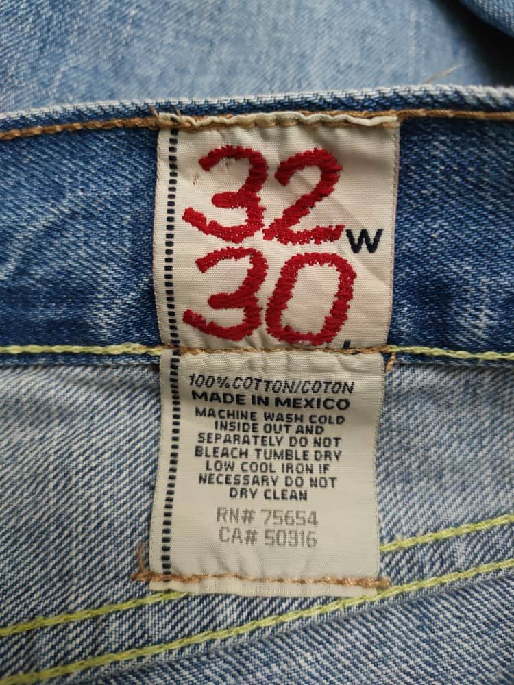 Japanese Brand Ezra Fitch Distressed Boot Cut Denim Size US 33 - 6 Thumbnail
