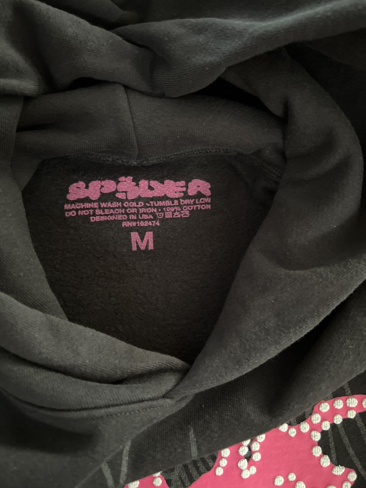 Sweat à Capuche Rose Sp5ver Worldwide X Young Thug - Taille XL, Neuf Sans étiquette