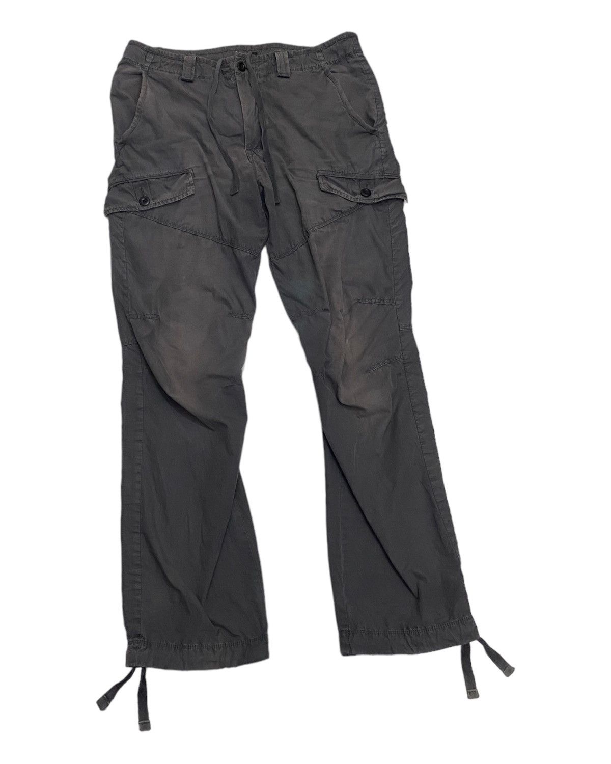 Uniqlo CARGO PANTS🔥DRAWSTRING LEG JAPANESE FADED MULTI POCKET Size US 33 - 2 Thumbnail