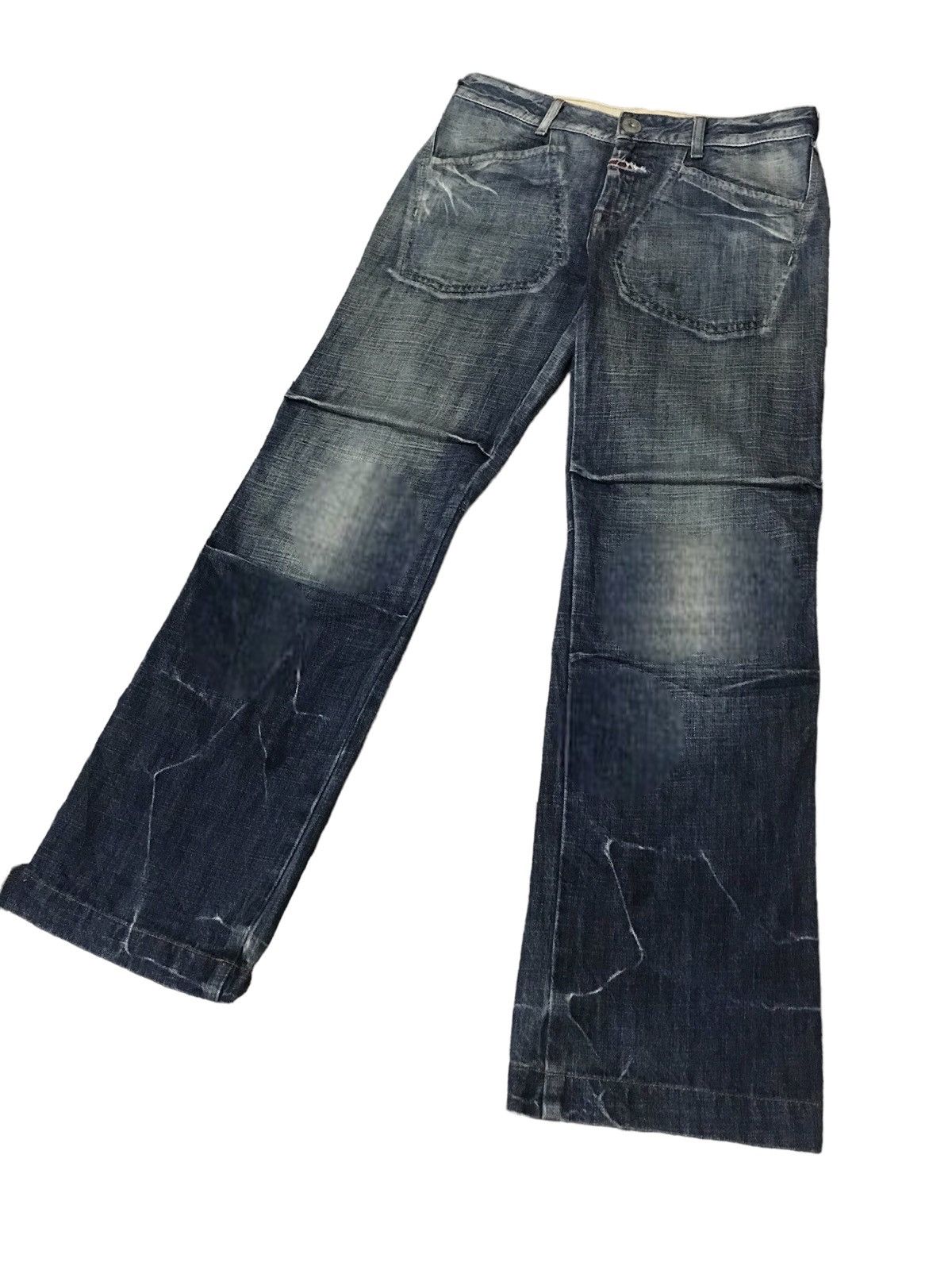 Marithe + Francois Girbaud Marithe Francois Girbaud Baggy Loose Fit Double Knee Pocket Size US 31 - 2 Thumbnail