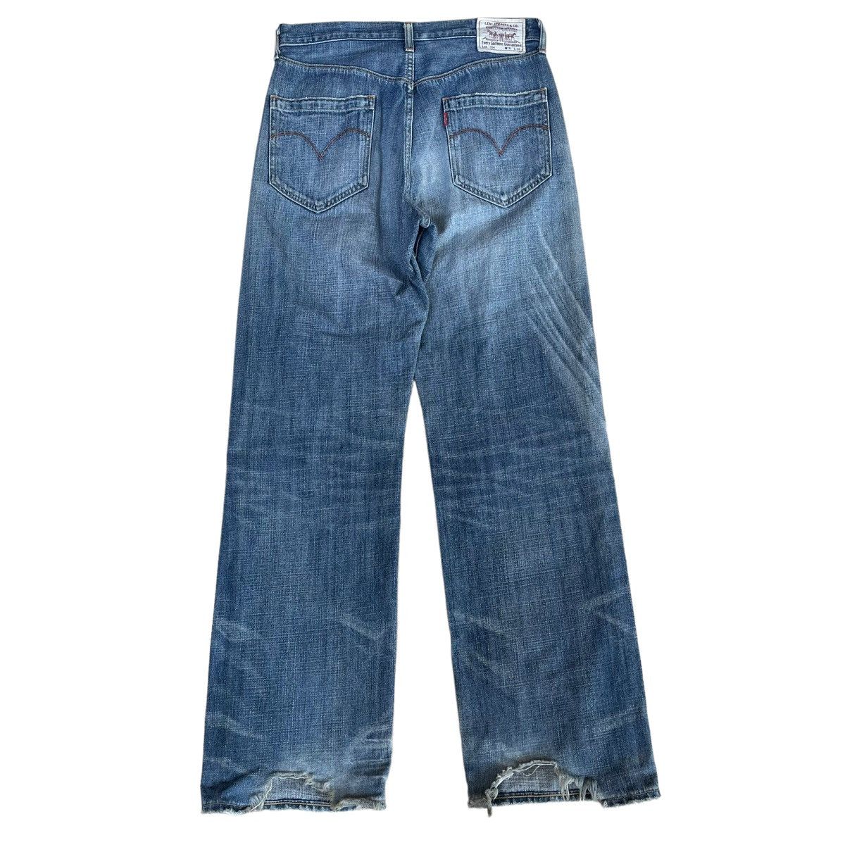 Levi's Vintage Levis 554 Distressed Jeans Size US 31 - 8 Thumbnail
