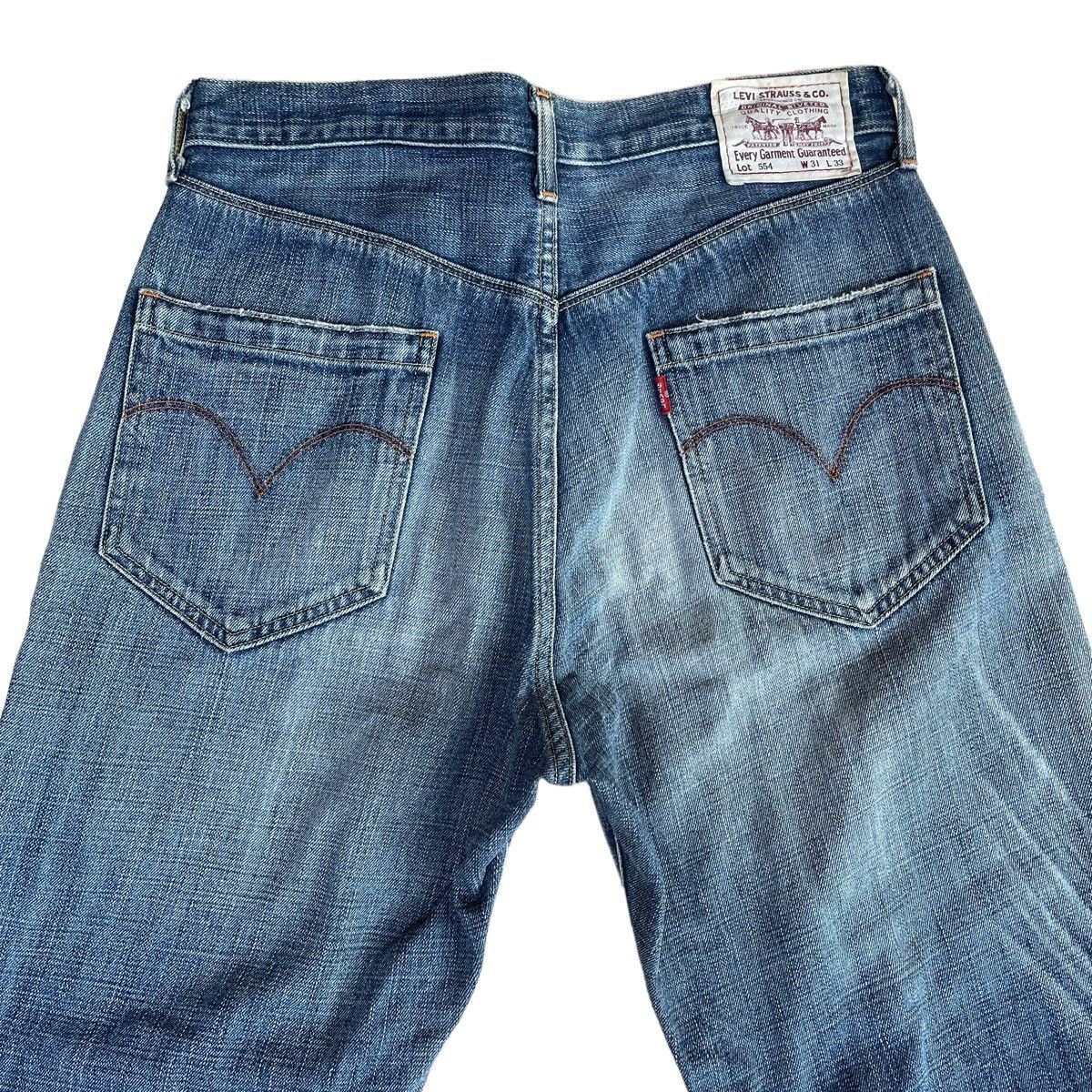 Levi's Vintage Levis 554 Distressed Jeans Size US 31 - 9 Thumbnail