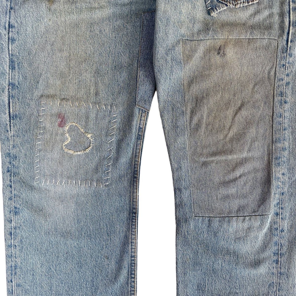 Japanese Brand Vintage 90s Levis Made In Usa Distressed Light Blue Jeans Size US 34 / EU 50 - 7 Thumbnail