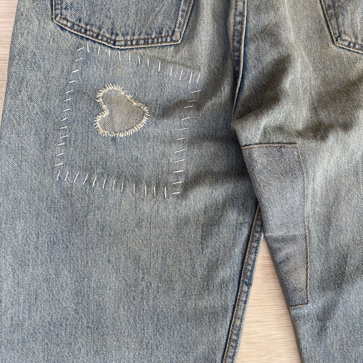 Japanese Brand Vintage 90s Levis Made In Usa Distressed Light Blue Jeans Size US 34 / EU 50 - 11 Thumbnail