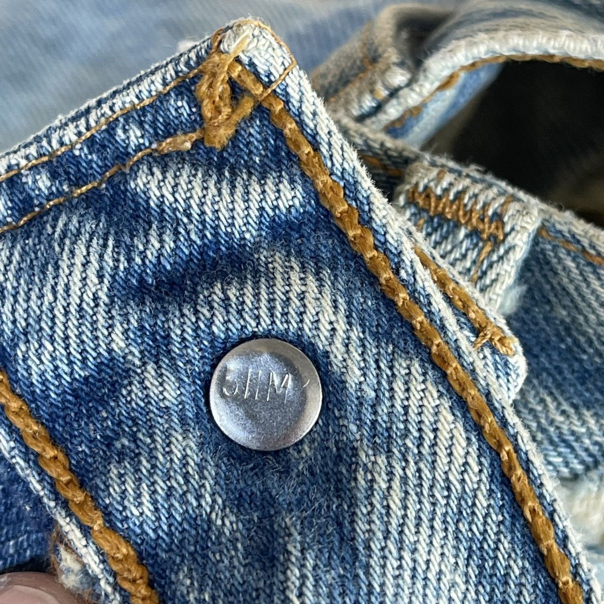 Japanese Brand Vintage 90s Levis Made In Usa Distressed Light Blue Jeans Size US 34 / EU 50 - 17 Thumbnail