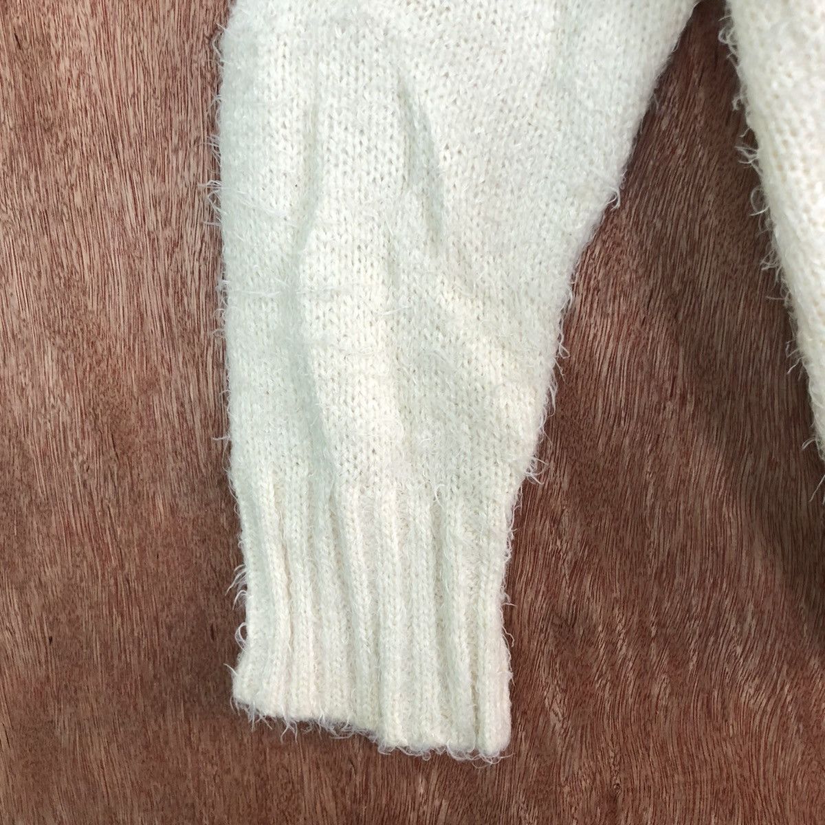 Homespun Knitwear × Japanese Brand Axes Femme Cream fur shag Knitwear cardigan #c335 Size US M / EU 48-50 / 2 - 6 Thumbnail