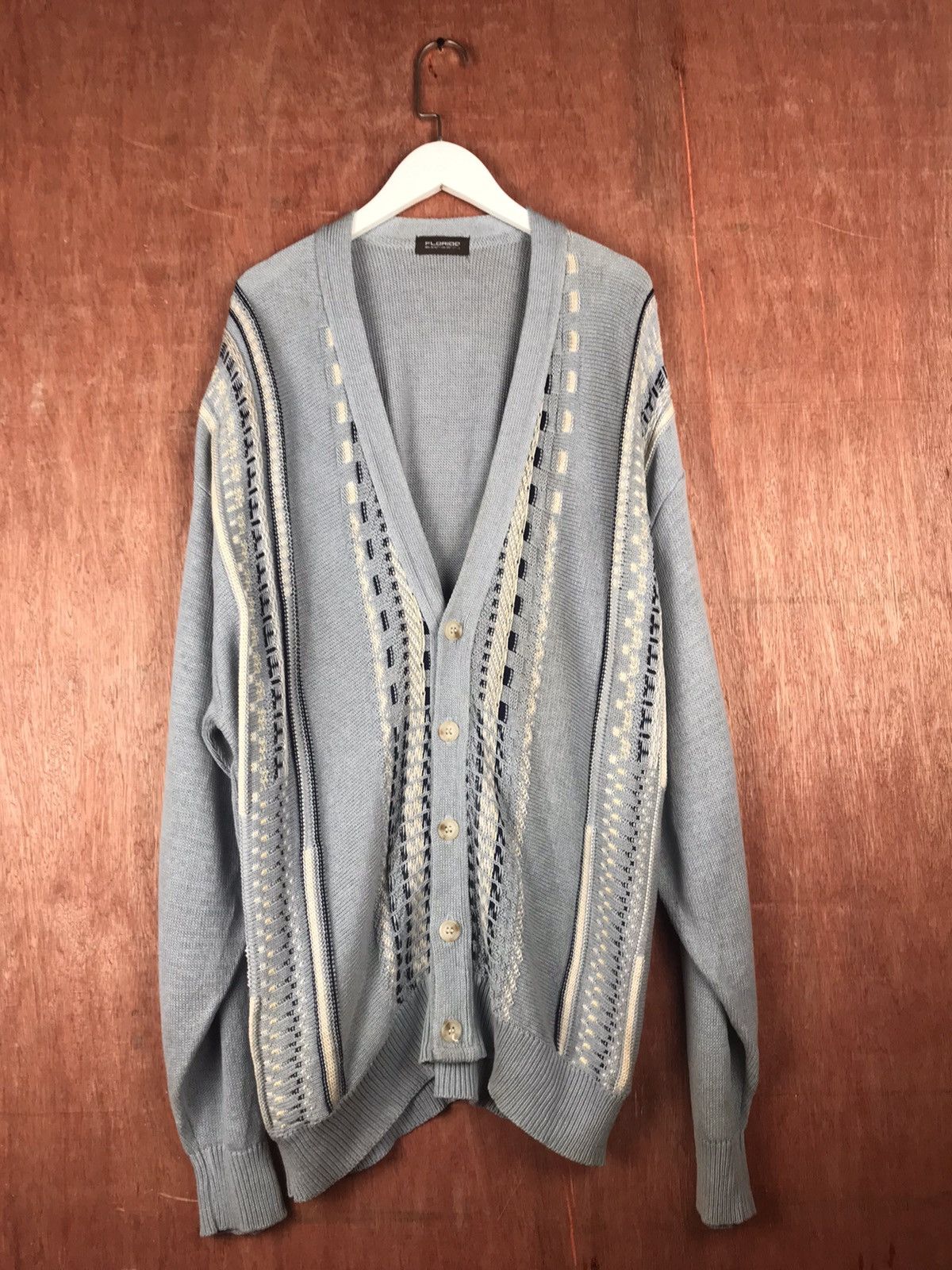 Vintage DL Florido japan cardigan Homespun Knitwear #M001 Size US XL / EU 56 / 4 - 1 Thumbnail