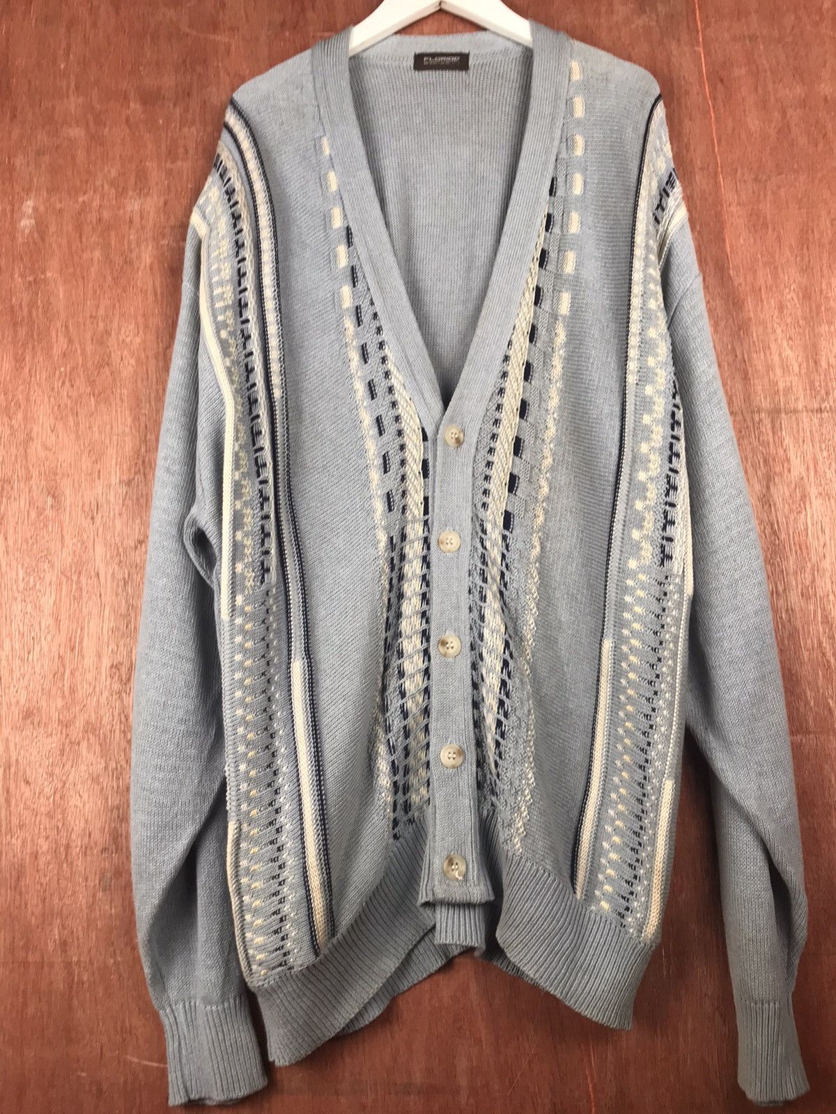 Vintage DL Florido japan cardigan Homespun Knitwear #M001 Size US XL / EU 56 / 4 - 2 Thumbnail