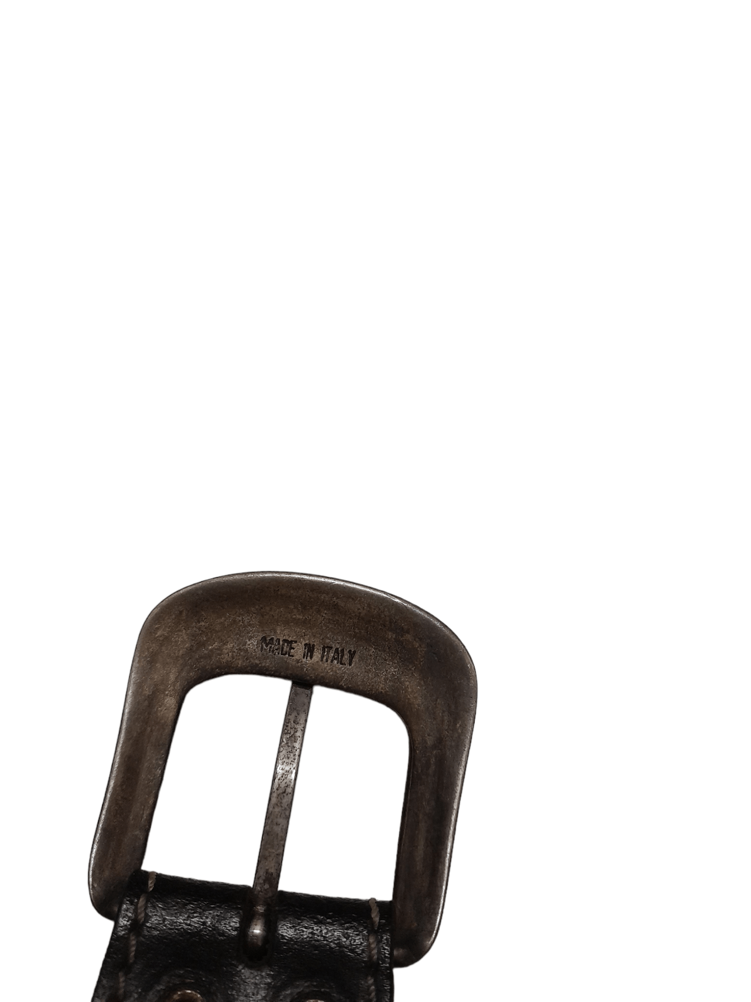 Leather Croute De Vachette Belts Leather Metal Art Brass (E831) Size ONE SIZE - 3 Thumbnail